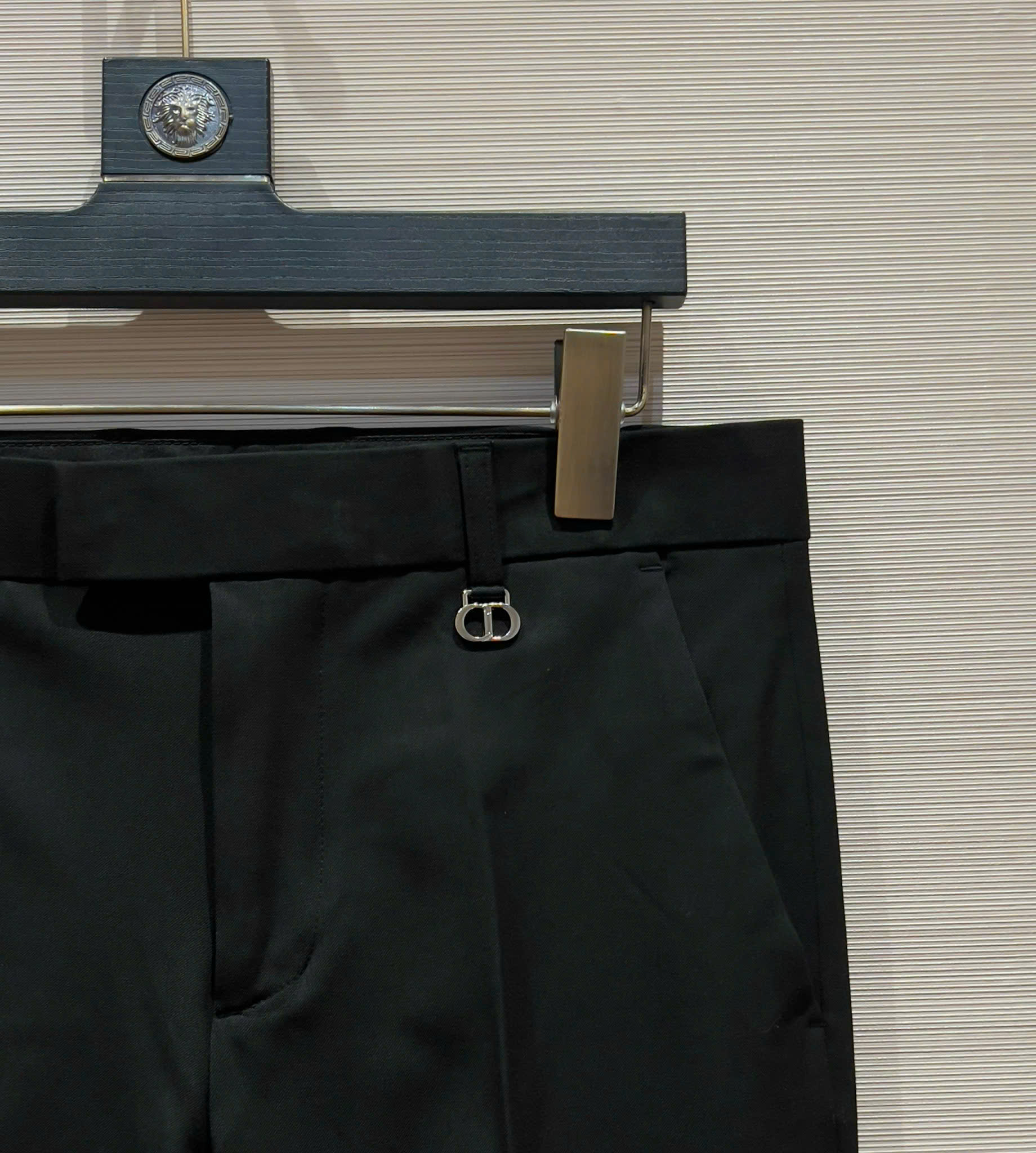 Quần tây, âu Dior CD Đen logo tag cạp Ong thêu Like Auth DDT