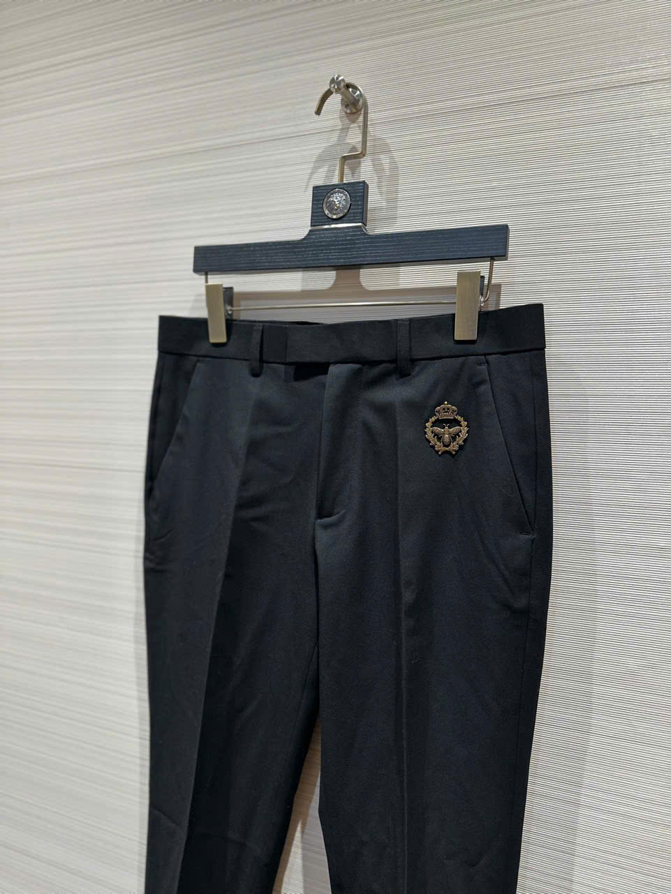 Quần tây, âu Dolce Gabbana DG Đen tag Ong tròn Vàng túi Like Auth DDT