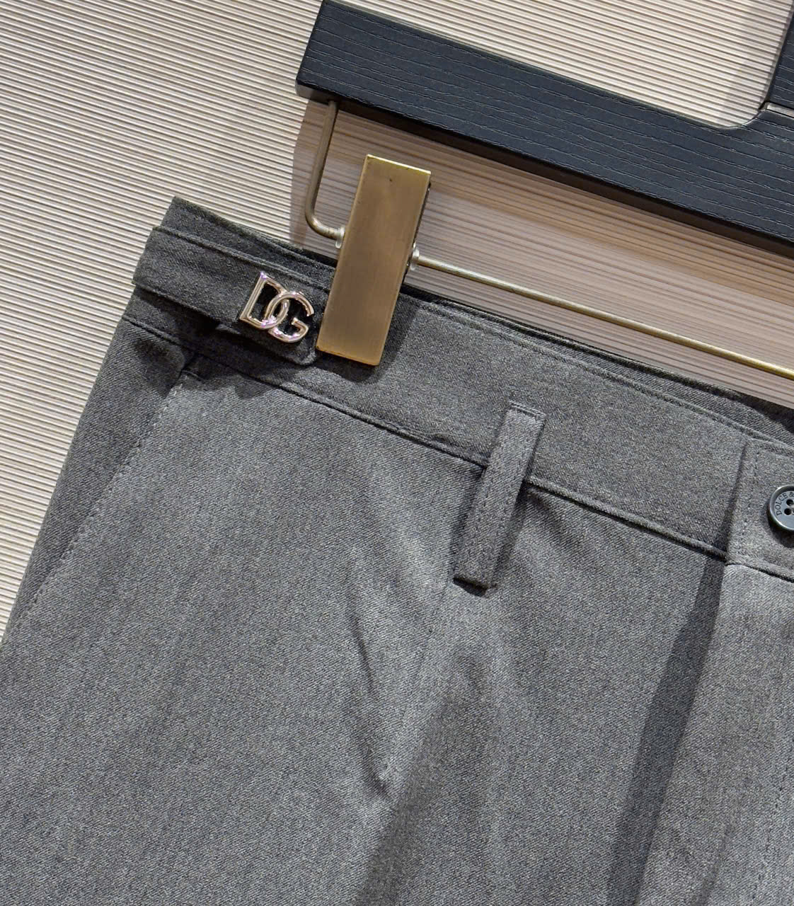 Quần tây, âu Dolce Gabbana DG Xám logo tag cạp Like Auth DDT