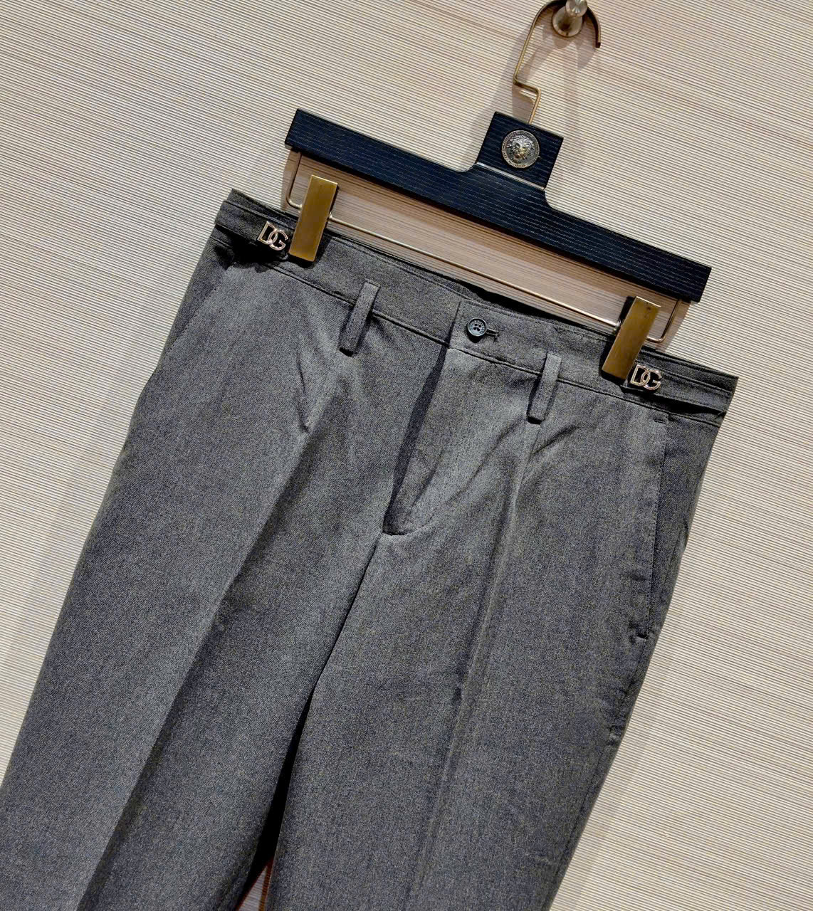 Quần tây, âu Dolce Gabbana DG Xám logo tag cạp Like Auth DDT