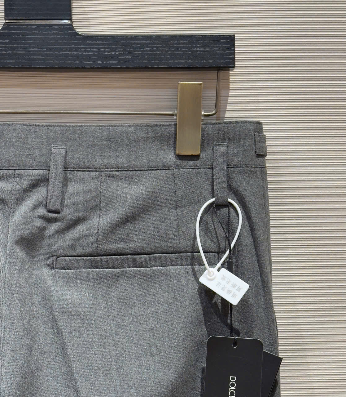 Quần tây, âu Dolce Gabbana DG Xám logo tag cạp Like Auth DDT