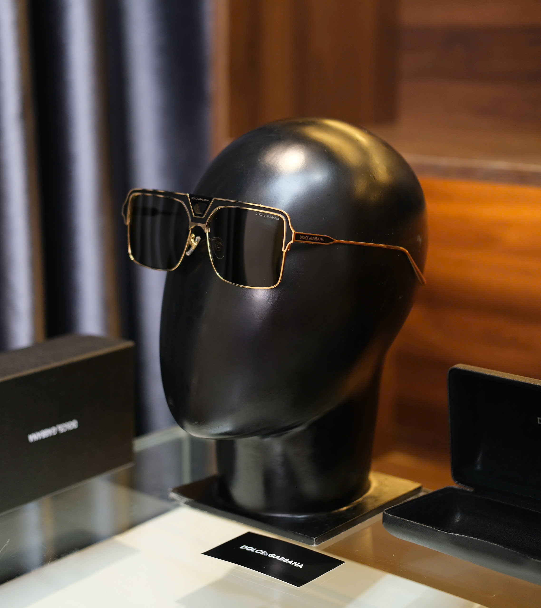 Kính mắt thời trang Dolce Gabbana DG Đen viền Vàng Like Auth DDT