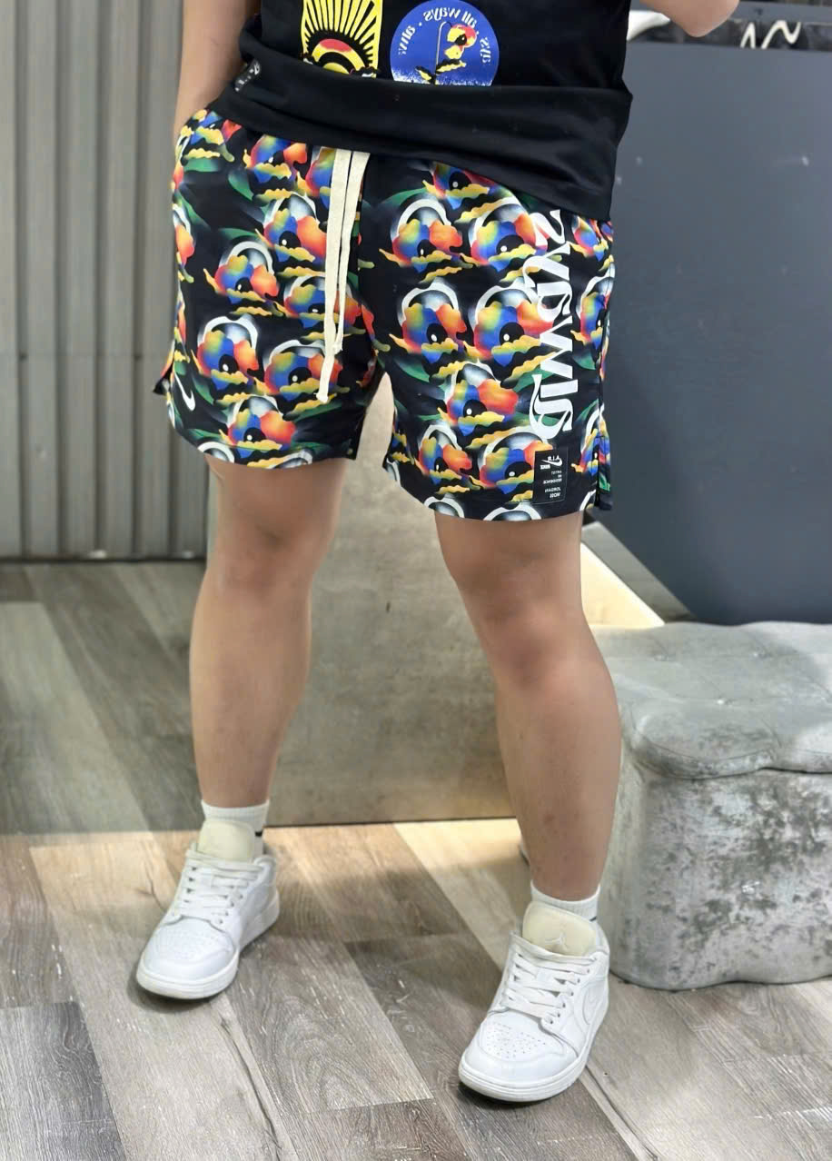 Bộ, set hè Nike NK họa tiết hoa loang màu sắc Like Auth CD