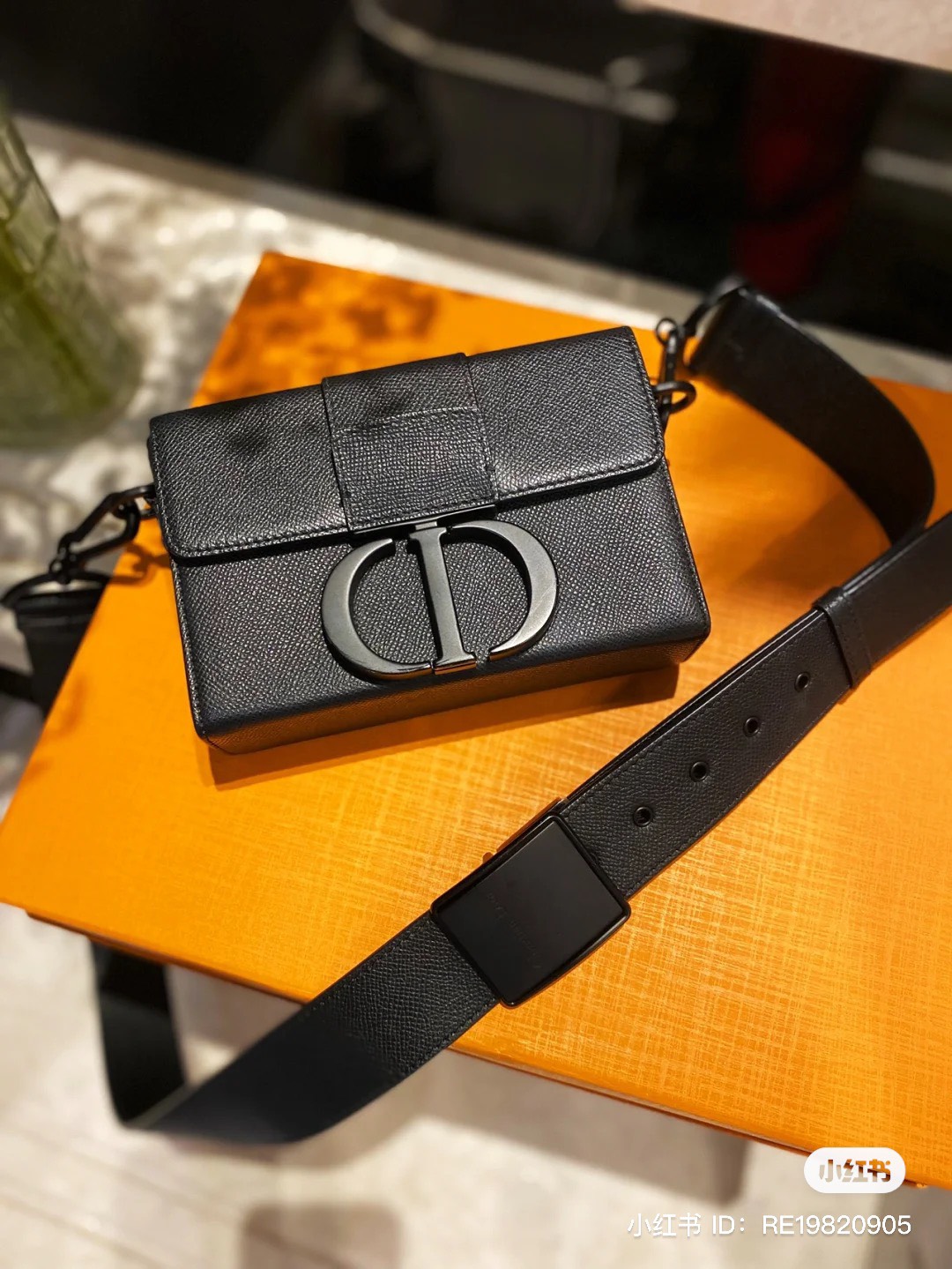 Túi đeo chéo Dior Đen logo CD size 24x17x8cm Like Auth on web fullbox bill thẻ PLD