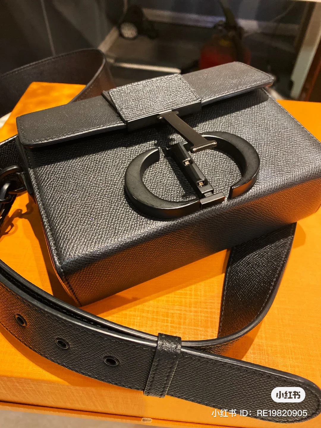 Túi đeo chéo Dior Đen logo CD size 24x17x8cm Like Auth on web fullbox bill thẻ PLD