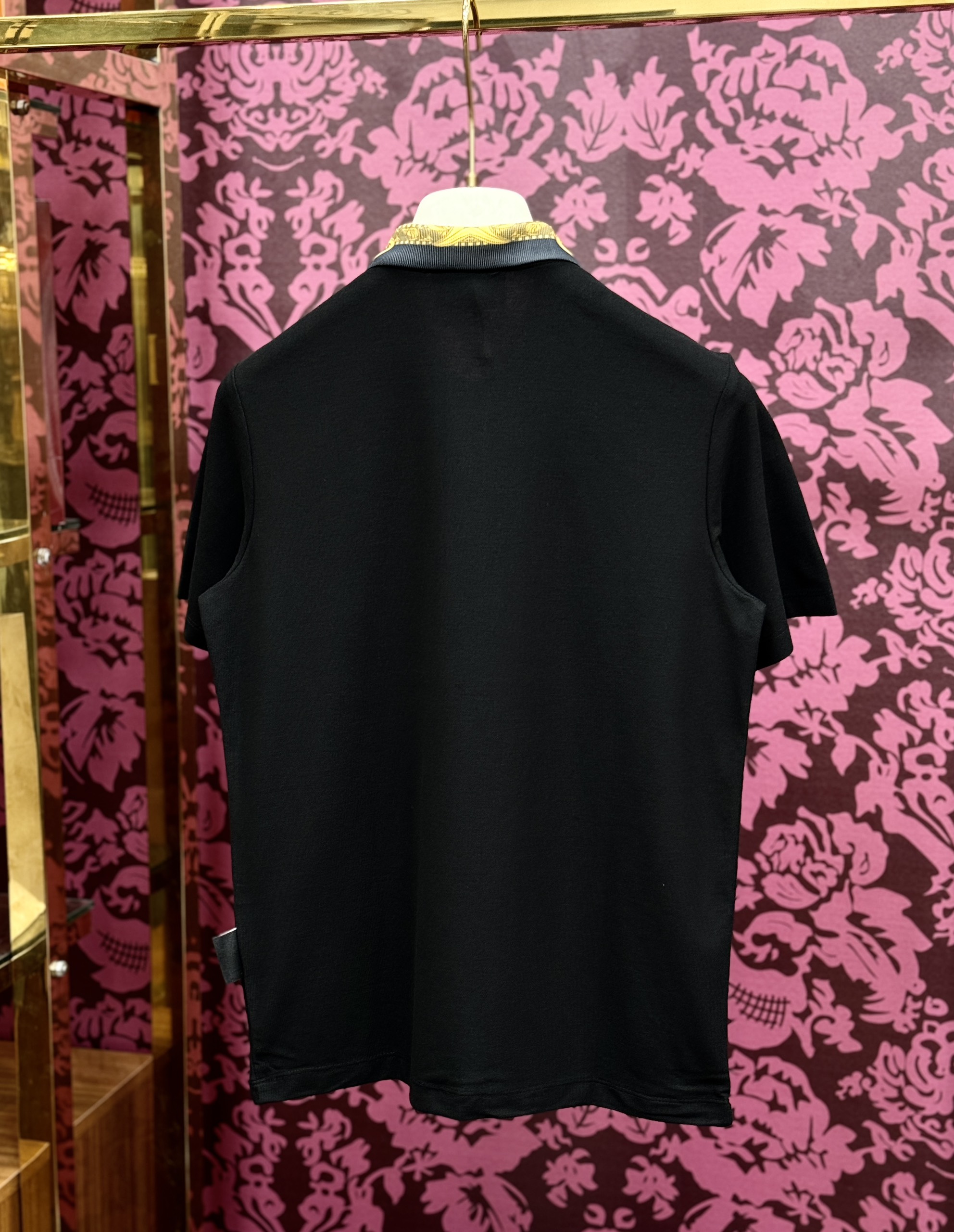 Áo polo Versace VS hoa văn cổ Like Auth CD