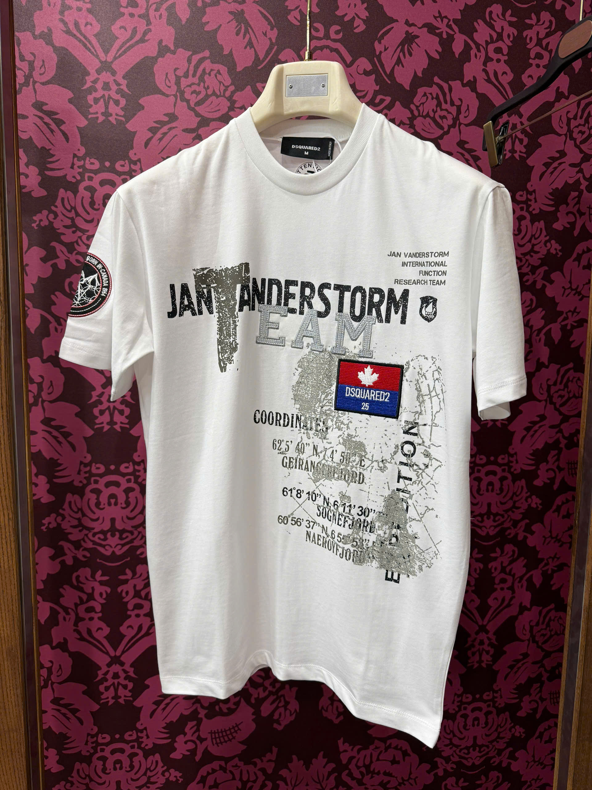 Áo phông T-shirt Dsquared2 DSQ2 họa tiết logo thêu Like Auth CD