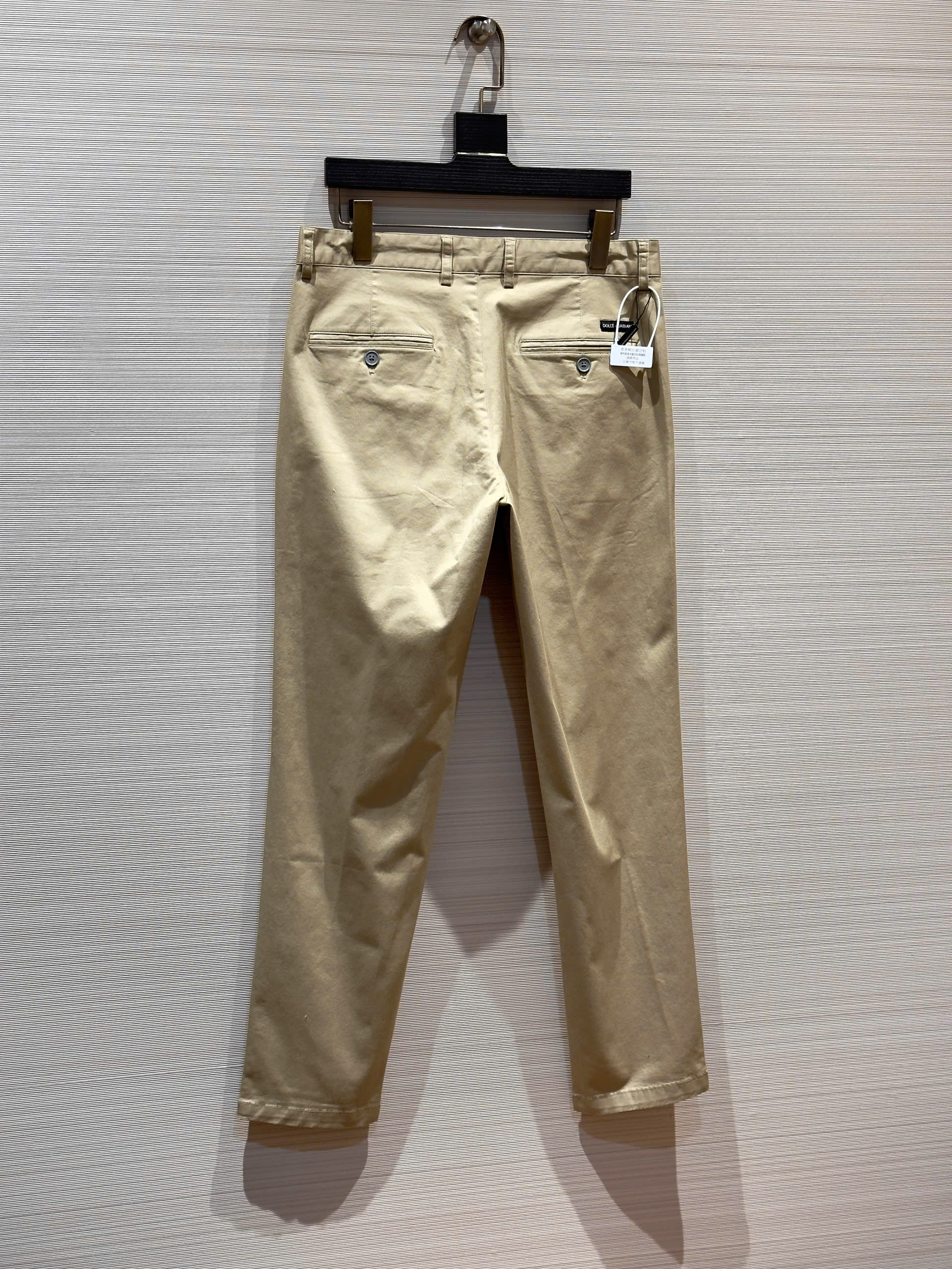 Quần dài kaki Dolce Gabbana DG Nâu trơn logo tag vuông cạp Like Auth 1-1 on web DDT