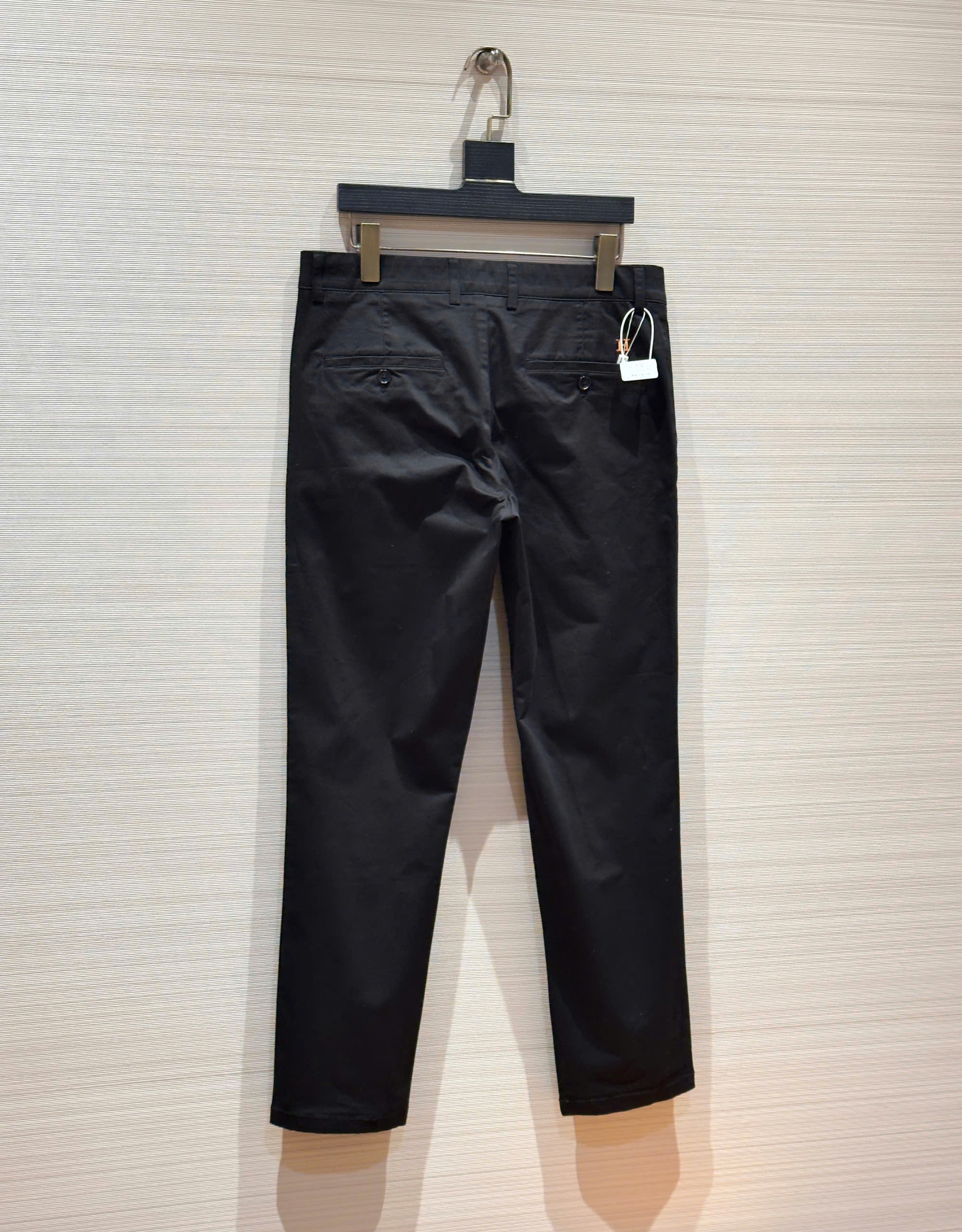 Quần dài kaki Hermes HM Đen phối Cam tag logo H Like Auth 1-1 on web DDT