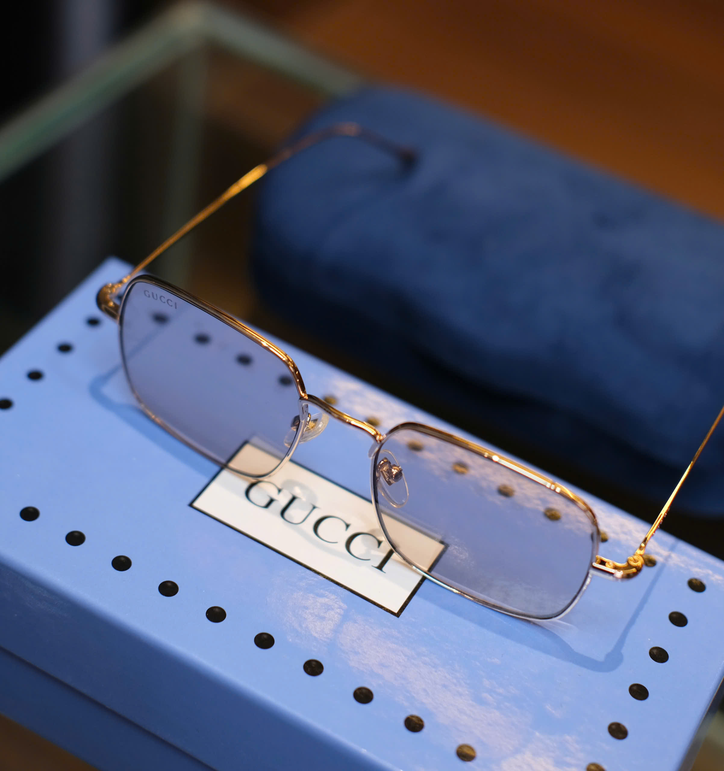 Kính mắt thời trang Gucci GC viền gọng kim loại Like Auth fullbox DDT