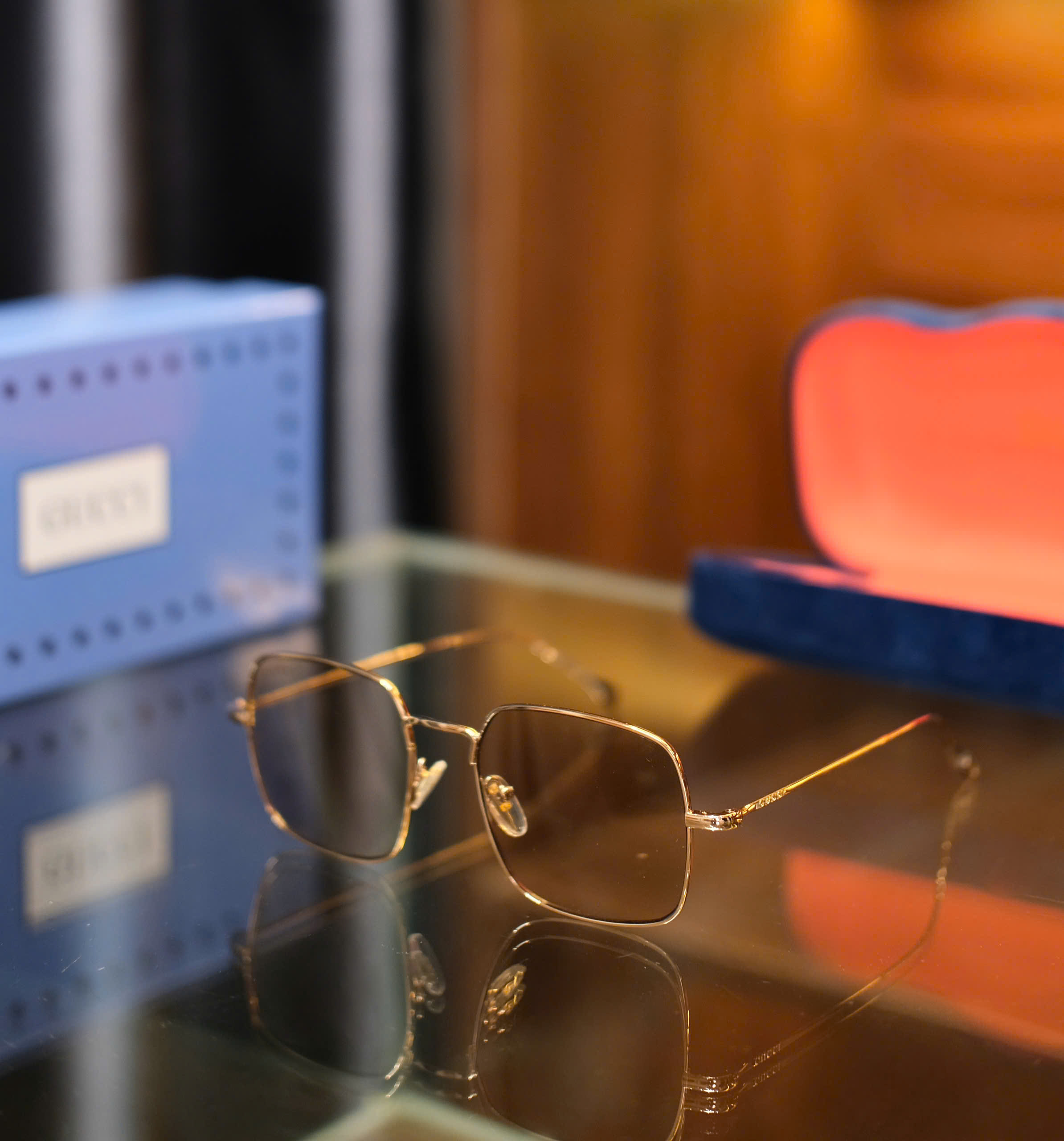 Kính mắt thời trang Gucci GC viền gọng kim loại Like Auth fullbox DDT