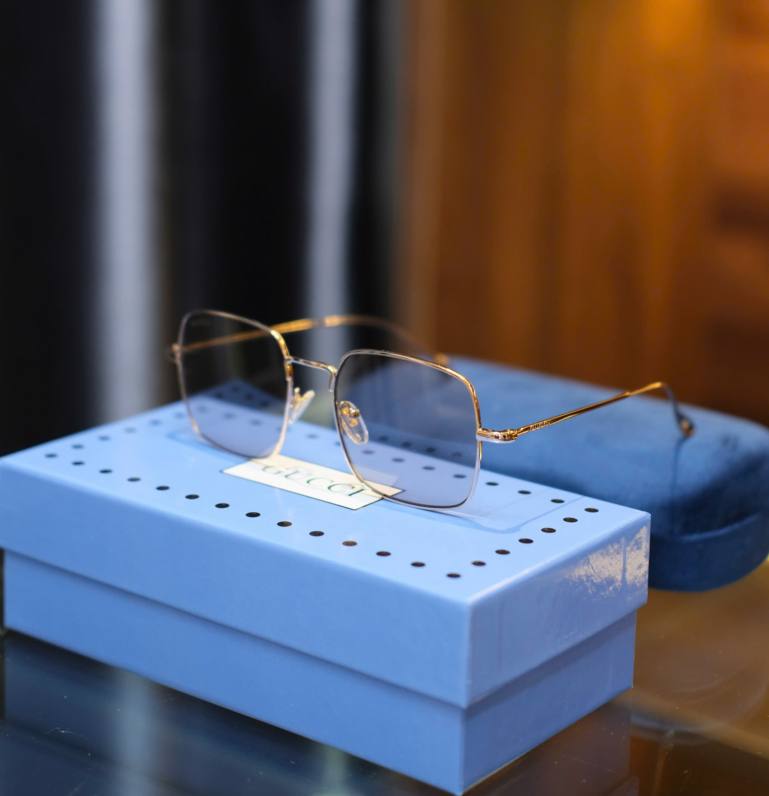 Kính mắt thời trang Gucci GC viền gọng kim loại Like Auth fullbox DDT