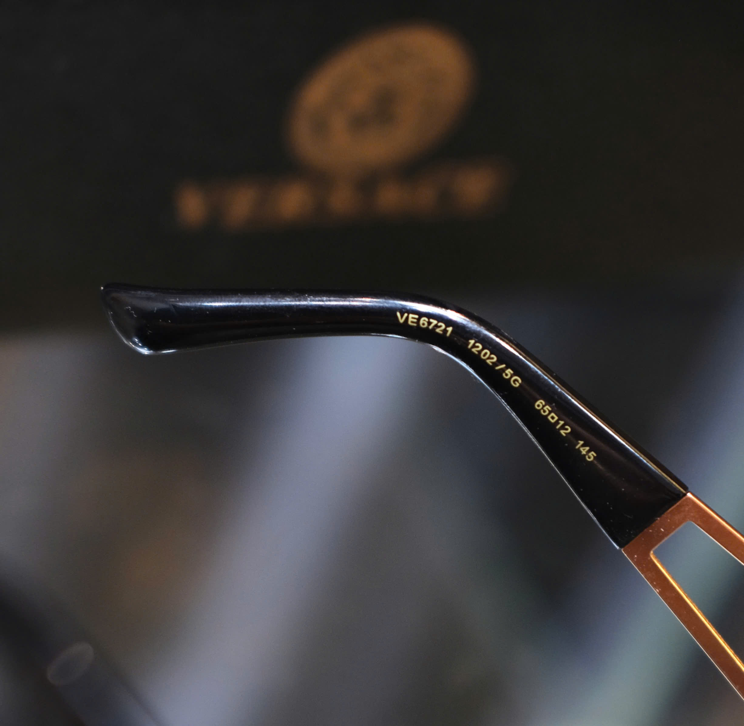 Kính mắt thời trang Prada P Nâu viền gọng kim loại Like Auth fullbox DDT