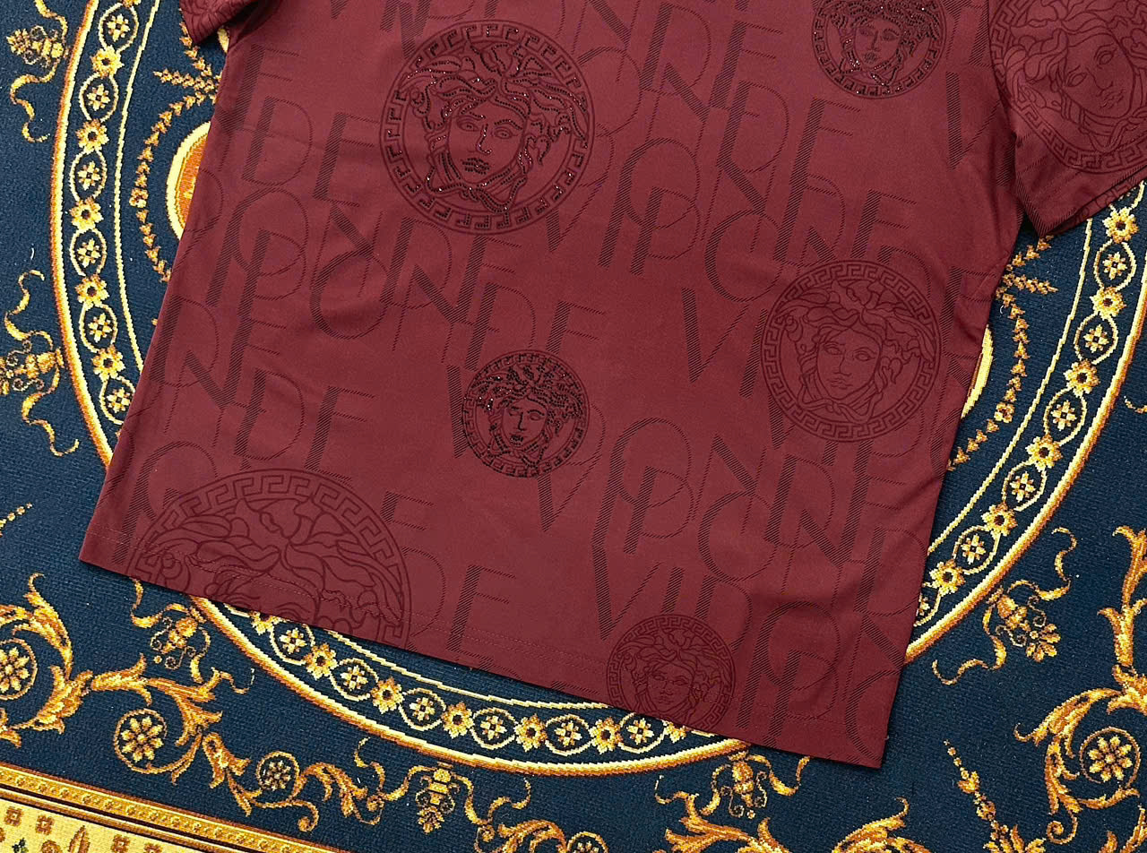 Áo phông T-shirt Versace VS họa tiết logo chữ full Like Auth LK