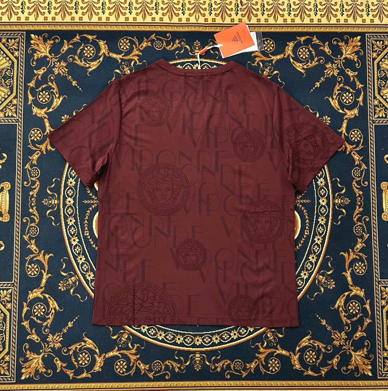 Áo phông T-shirt Versace VS họa tiết logo chữ full Like Auth LK