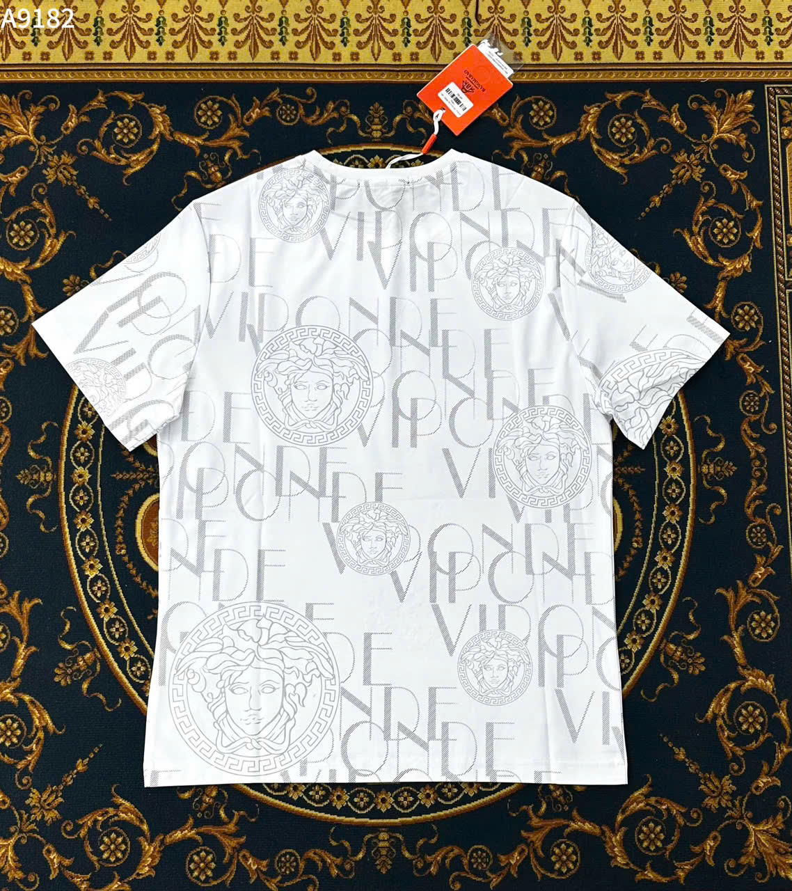 Áo phông T-shirt Versace VS họa tiết logo chữ full Like Auth LK