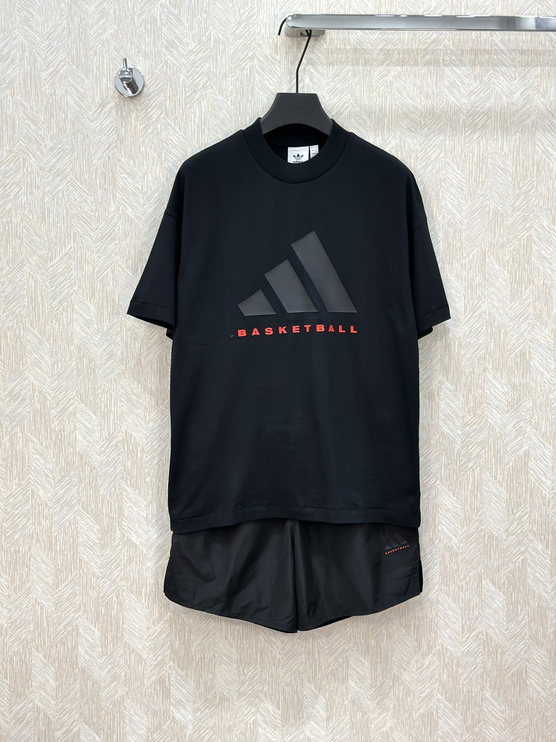 Bộ, Set hè Adidas Basketball logo 3 sọc basic Like Auth on web VTN
