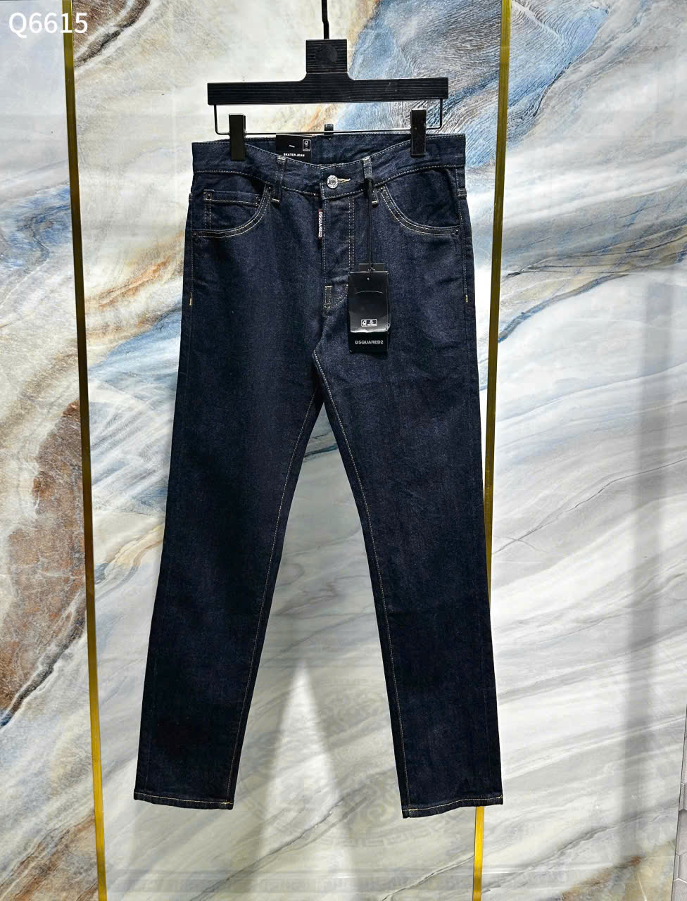 Quần jean Dsquared2 DSQ2 Xanh than trơn Like Auth LK
