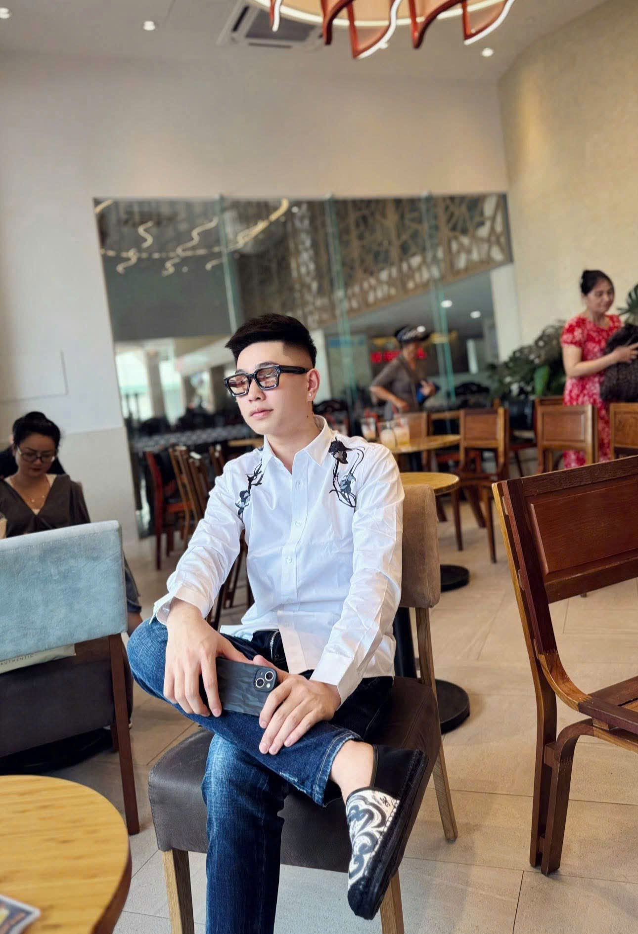 Giày slipon cói Dolce Gabbana DG Đen loang Trắng MK MVT