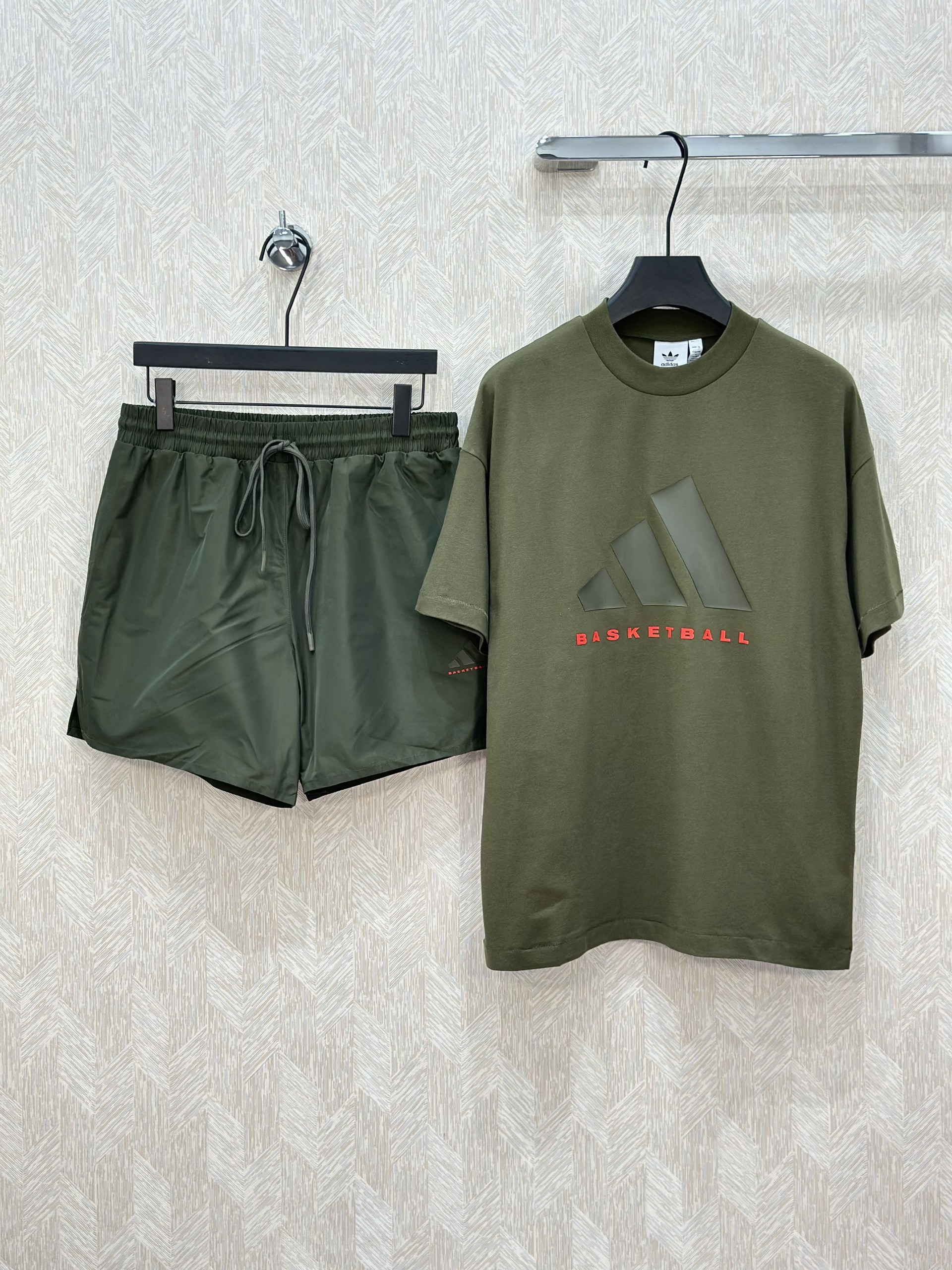 Bộ, Set hè Adidas Basketball logo 3 sọc basic Like Auth on web VTN