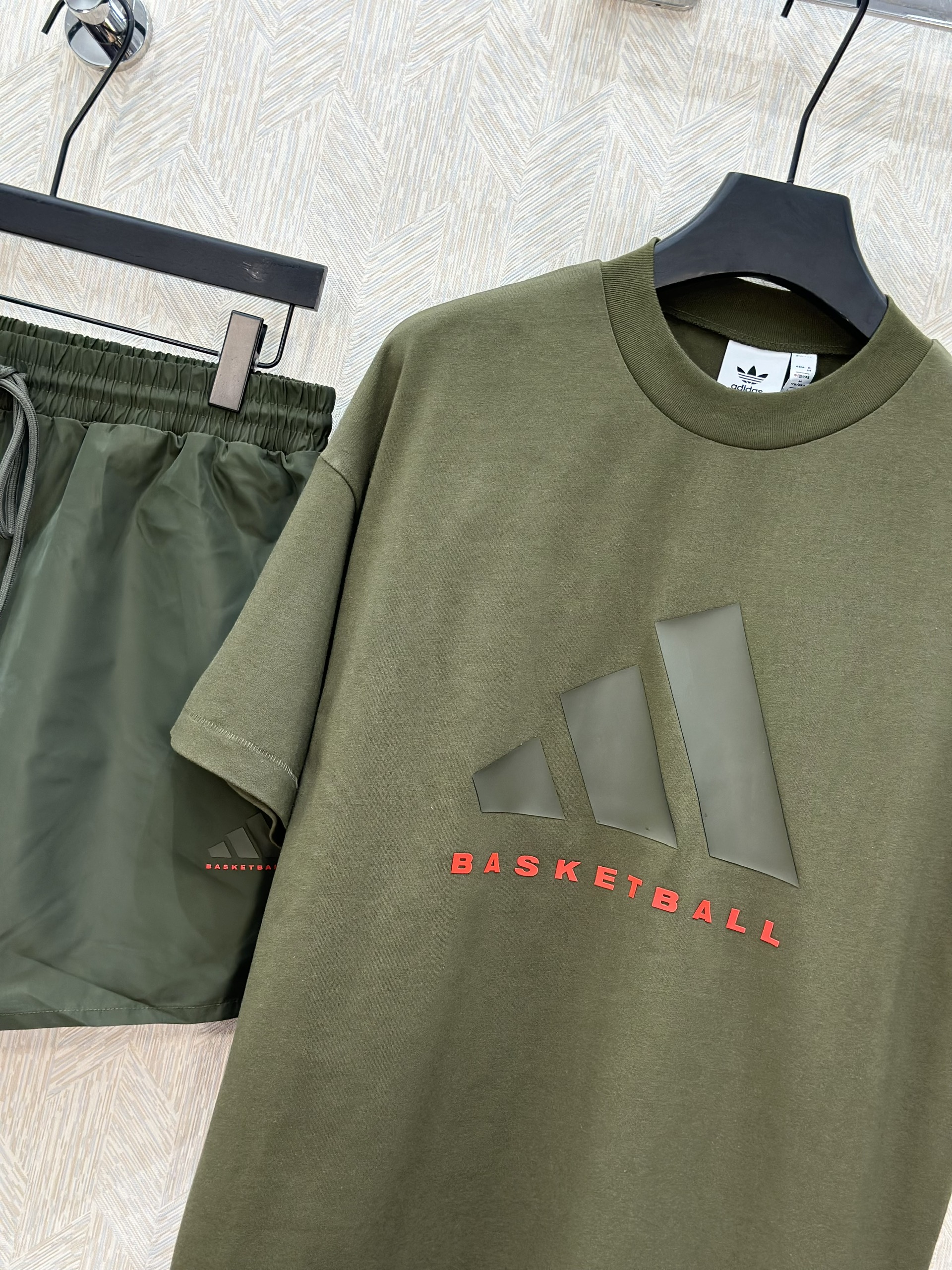 Bộ, Set hè Adidas Basketball logo 3 sọc basic Like Auth on web VTN