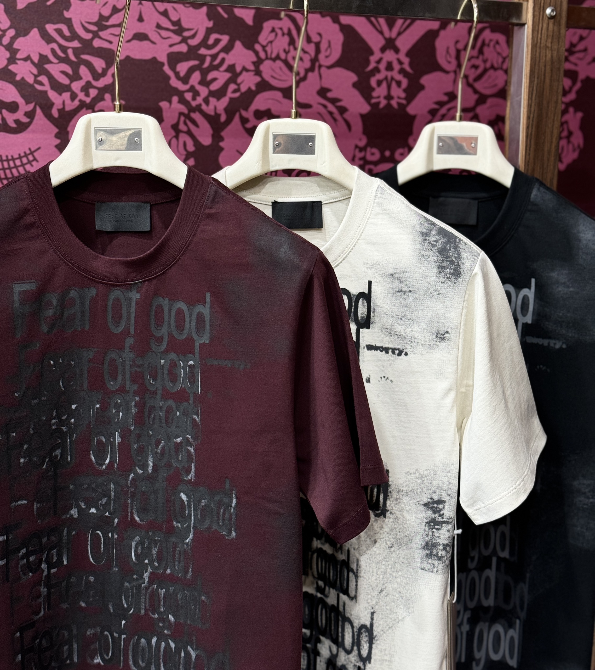 Áo phông T-shirt Essentials loang màu họa tiết chữ Like Auth CD