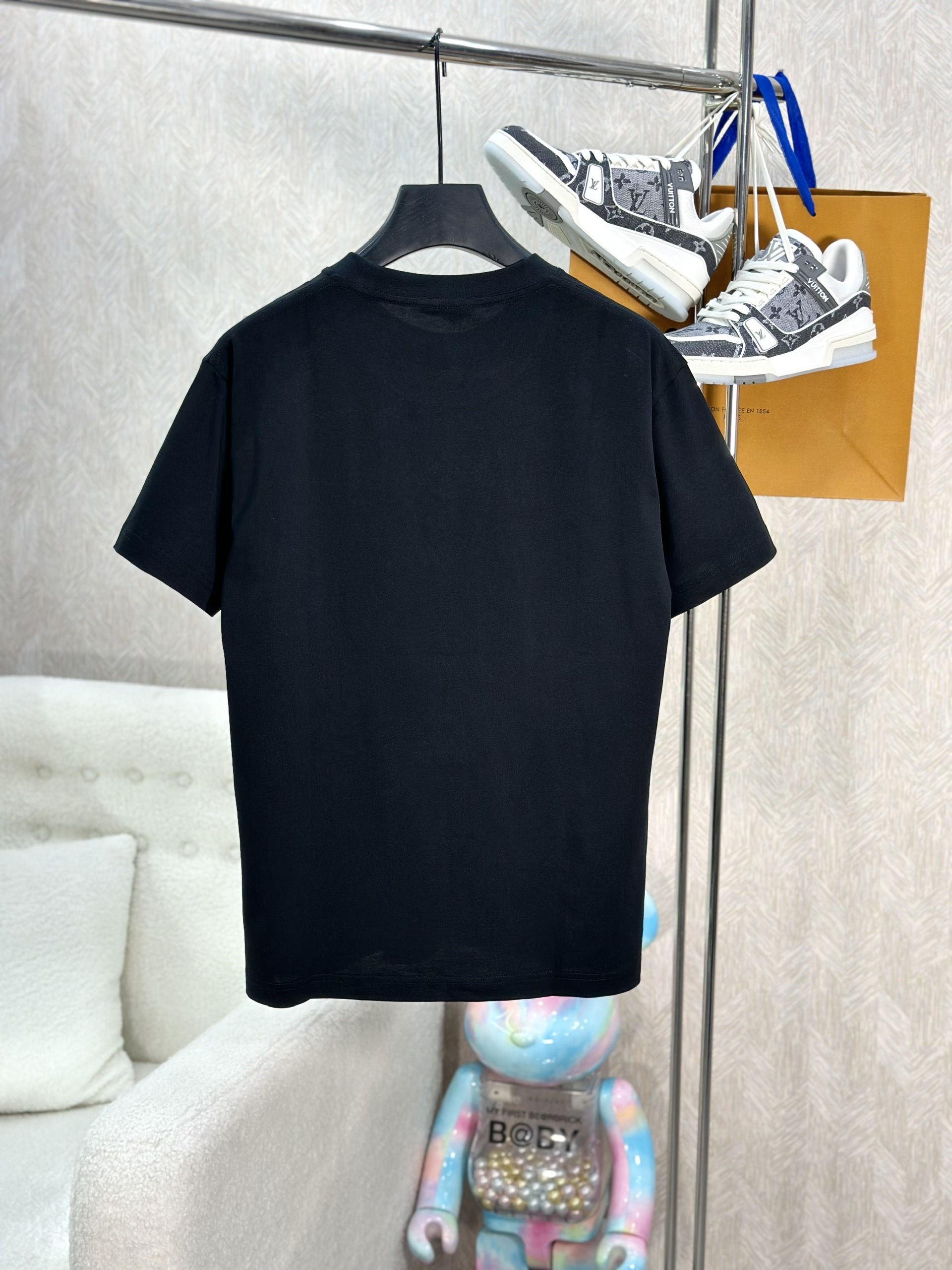 Áo phông T-shirt Chrome Heart CH logo chữ nổi đính đá Like Auth on web VTN