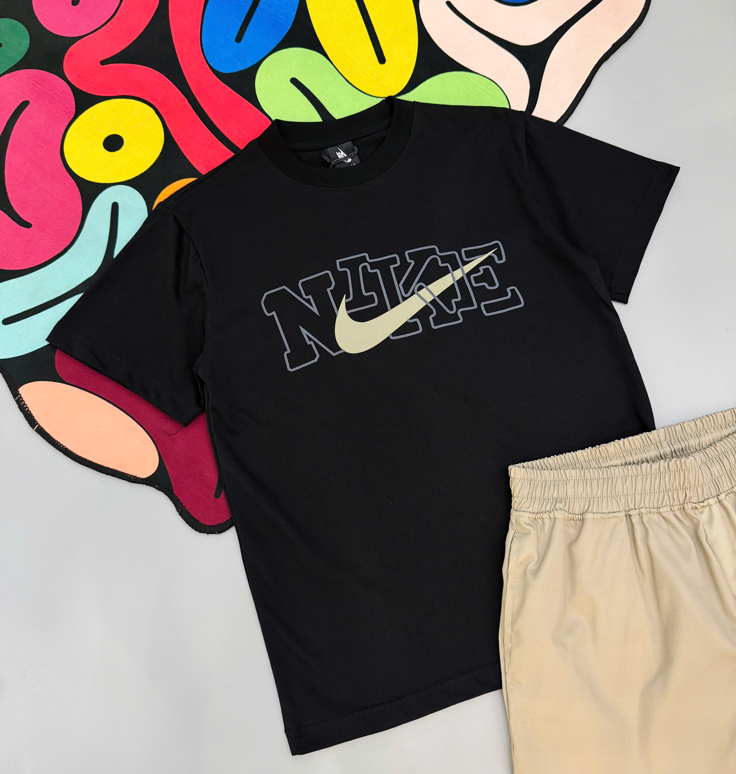 Bộ, set hè Nike NK logo lồng chữ Like Auth MK