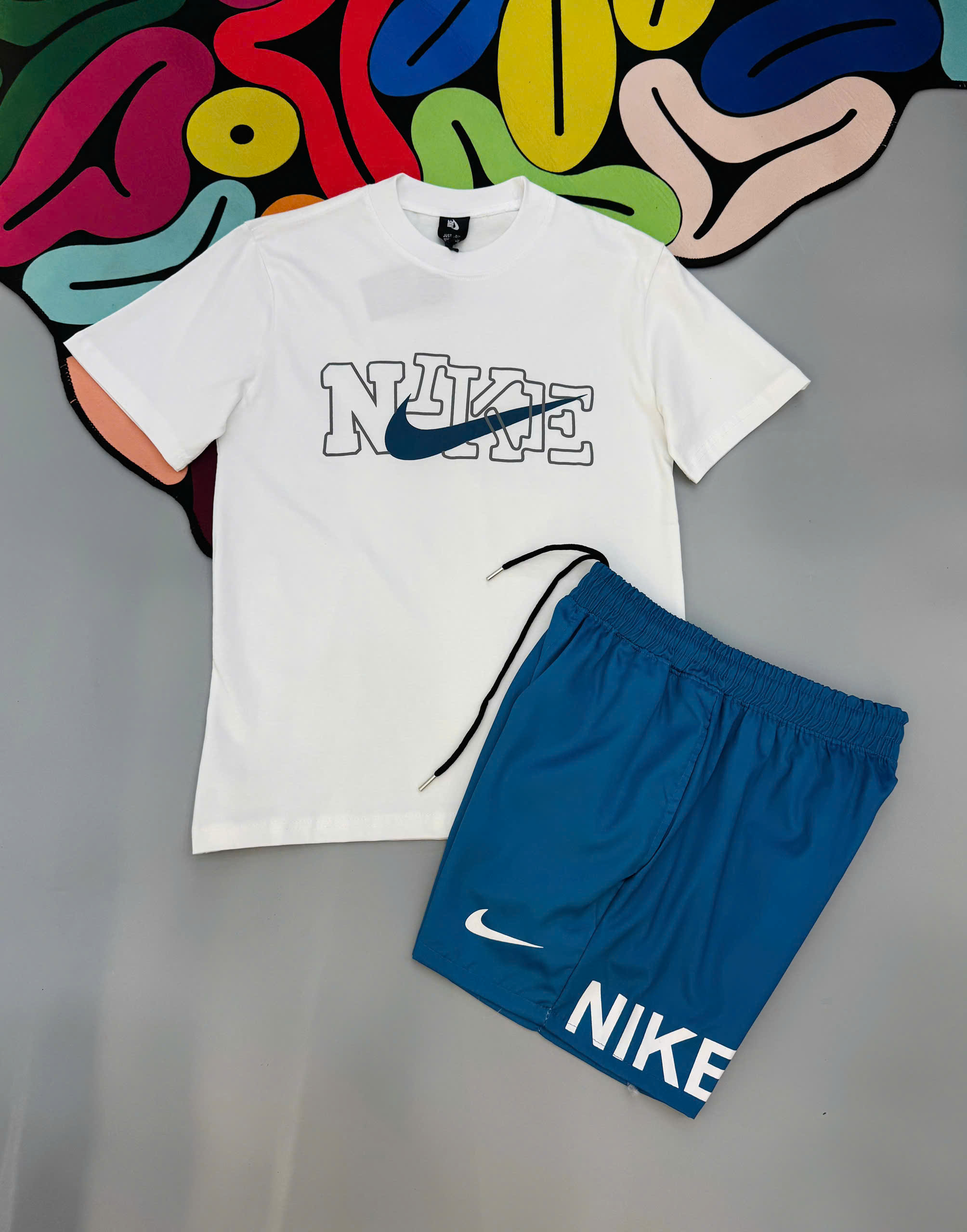 Bộ, set hè Nike NK logo lồng chữ Like Auth MK