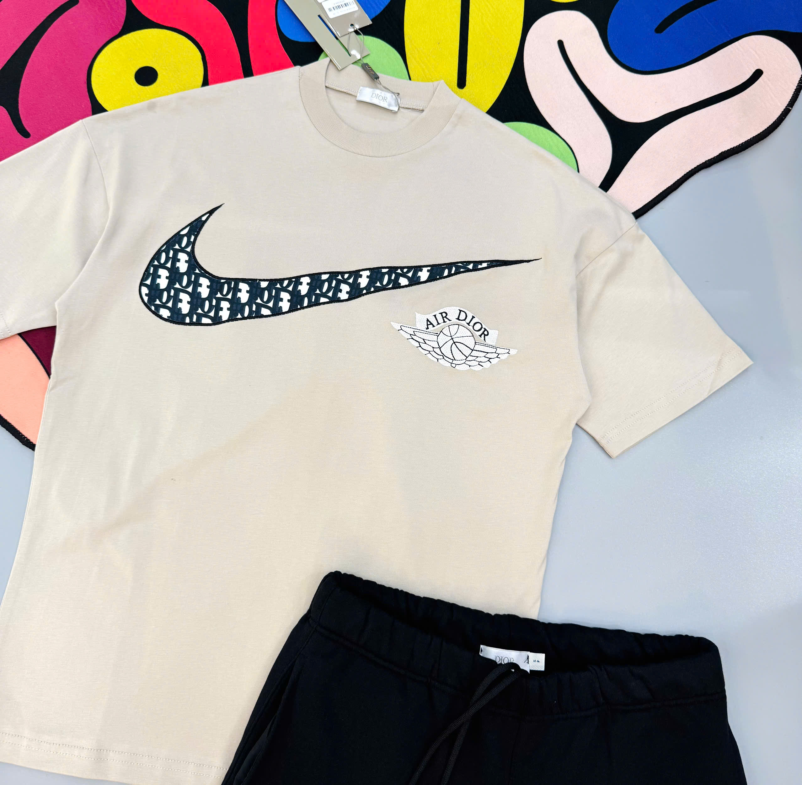 Bộ, set hè Nike NK logo họa tiết Like Auth MK