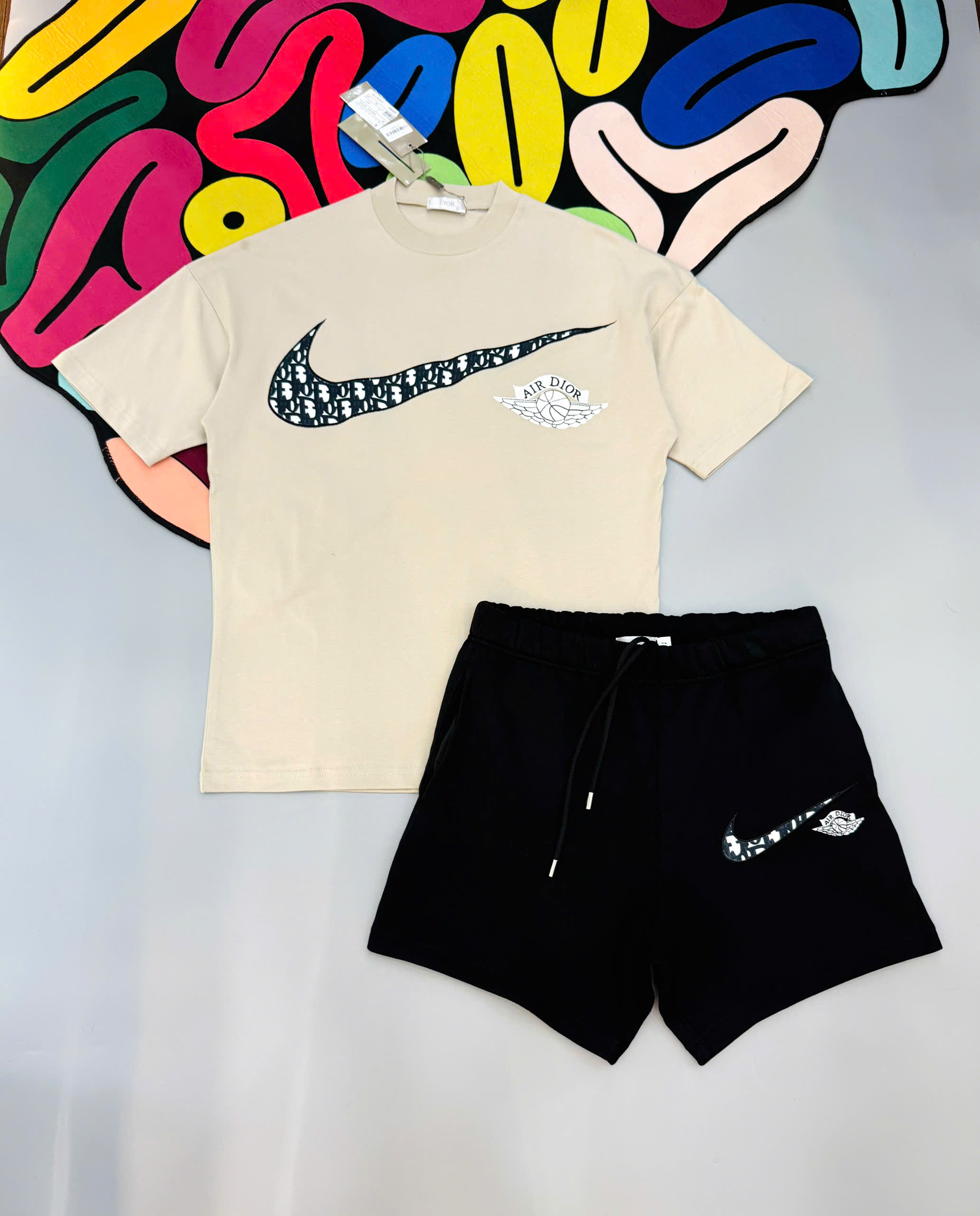 Bộ, set hè Nike NK logo họa tiết Like Auth MK