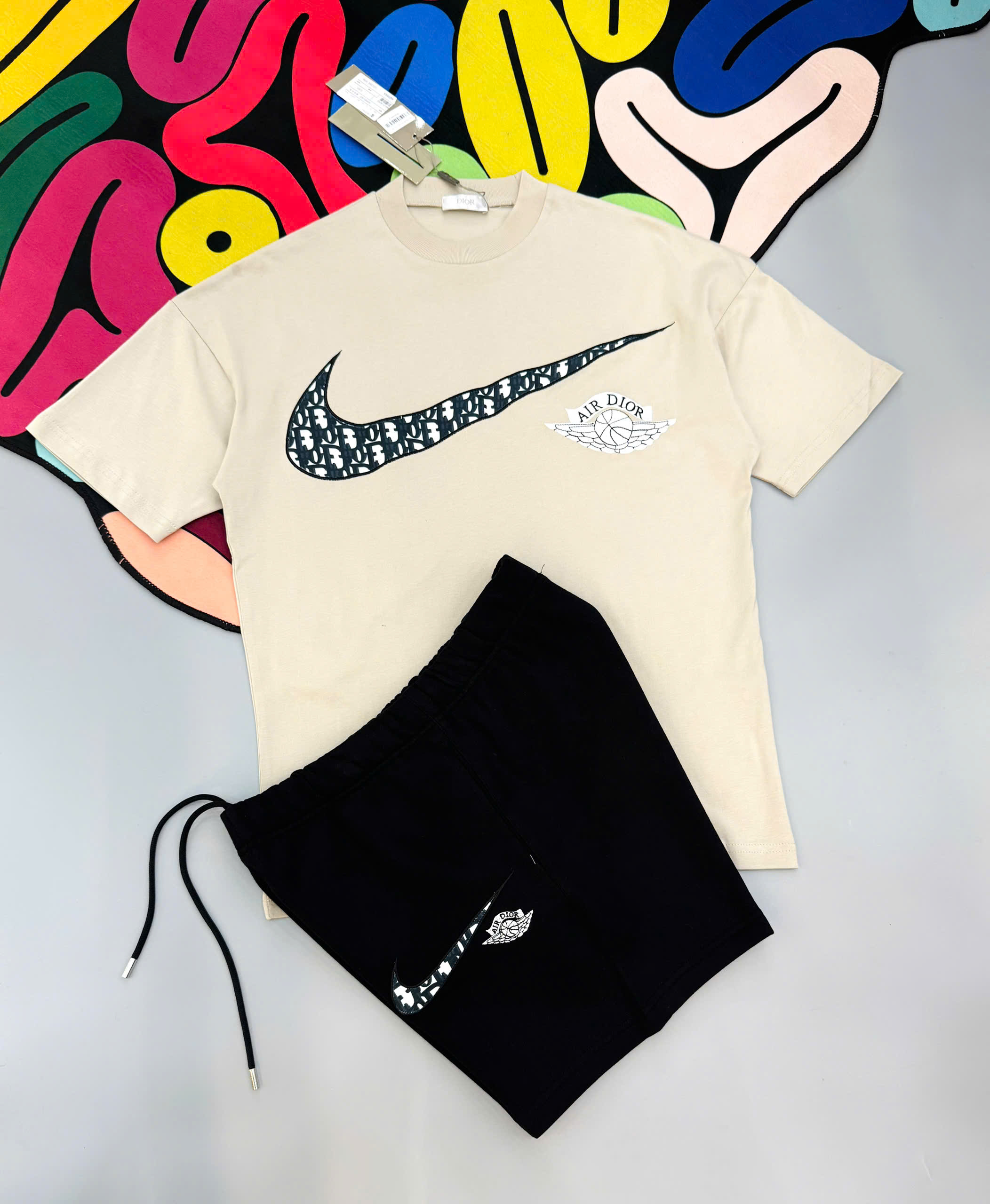 Bộ, set hè Nike NK logo họa tiết Like Auth MK