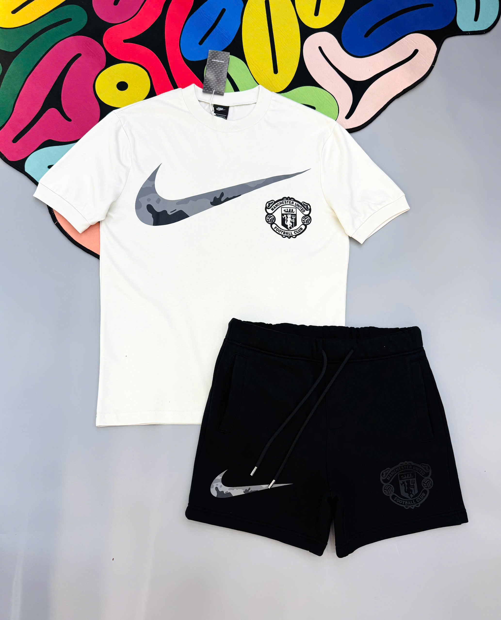 Bộ, set hè Nike NK logo tag huy hiệu Like Auth MK
