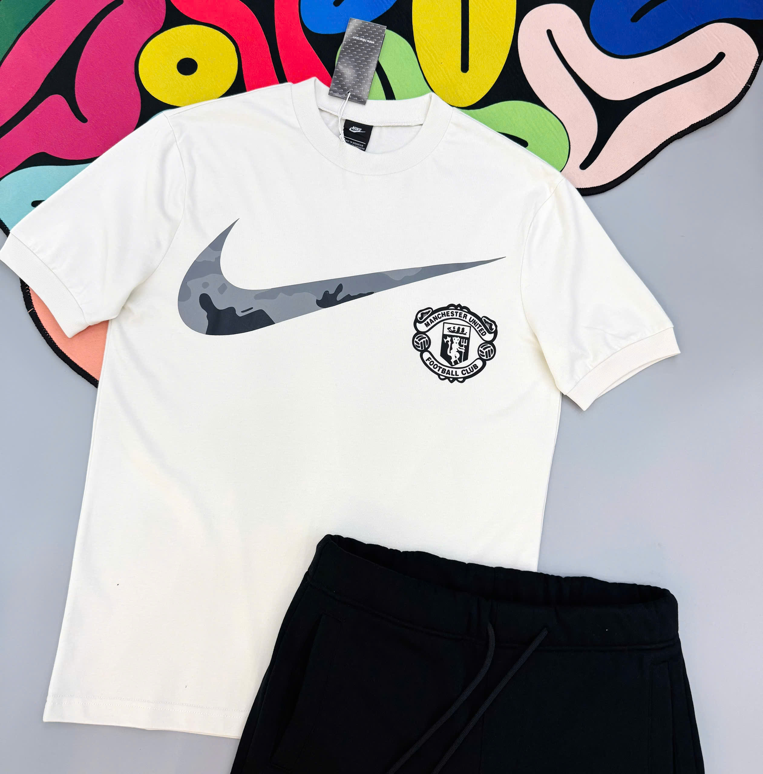 Bộ, set hè Nike NK logo tag huy hiệu Like Auth MK