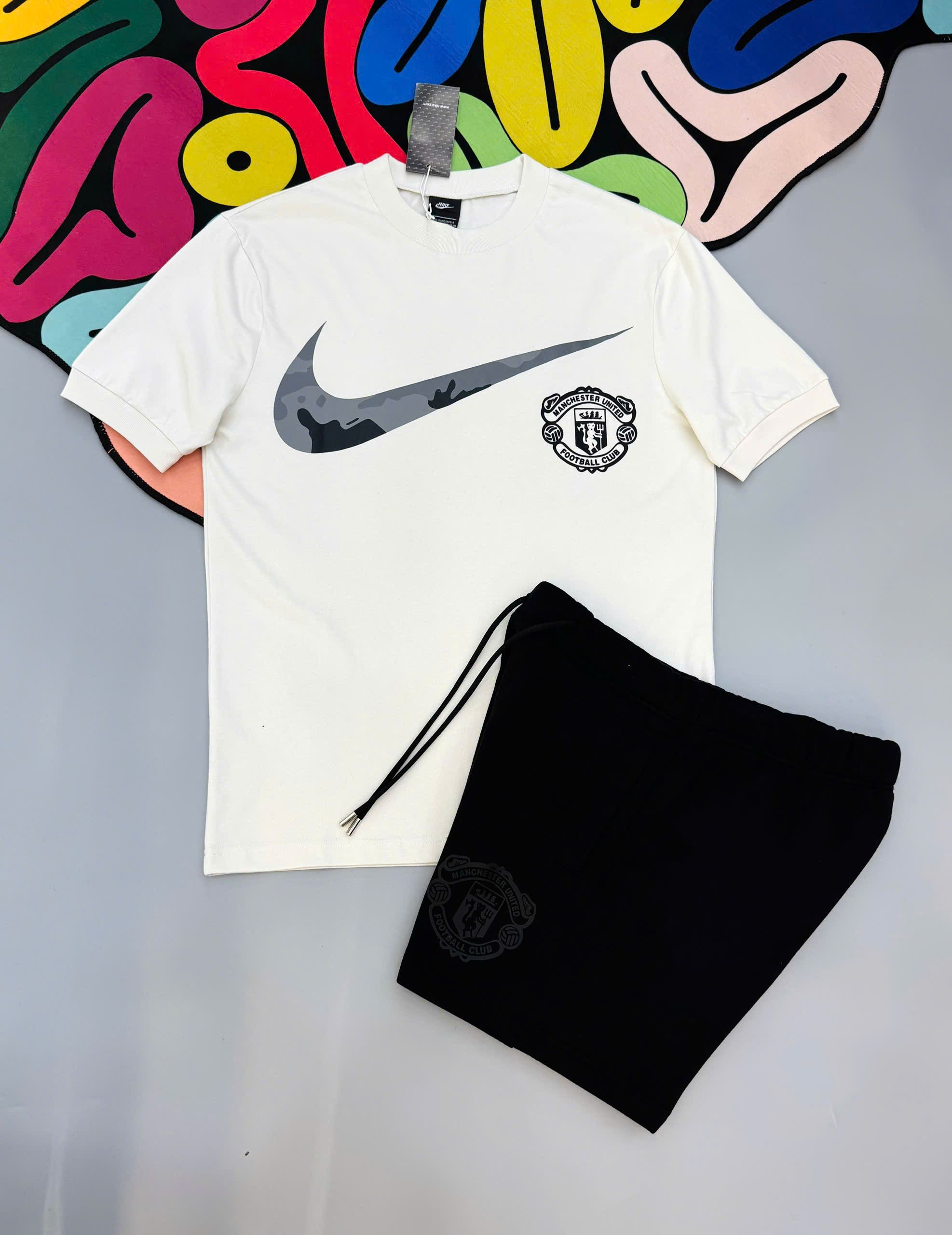 Bộ, set hè Nike NK logo tag huy hiệu Like Auth MK