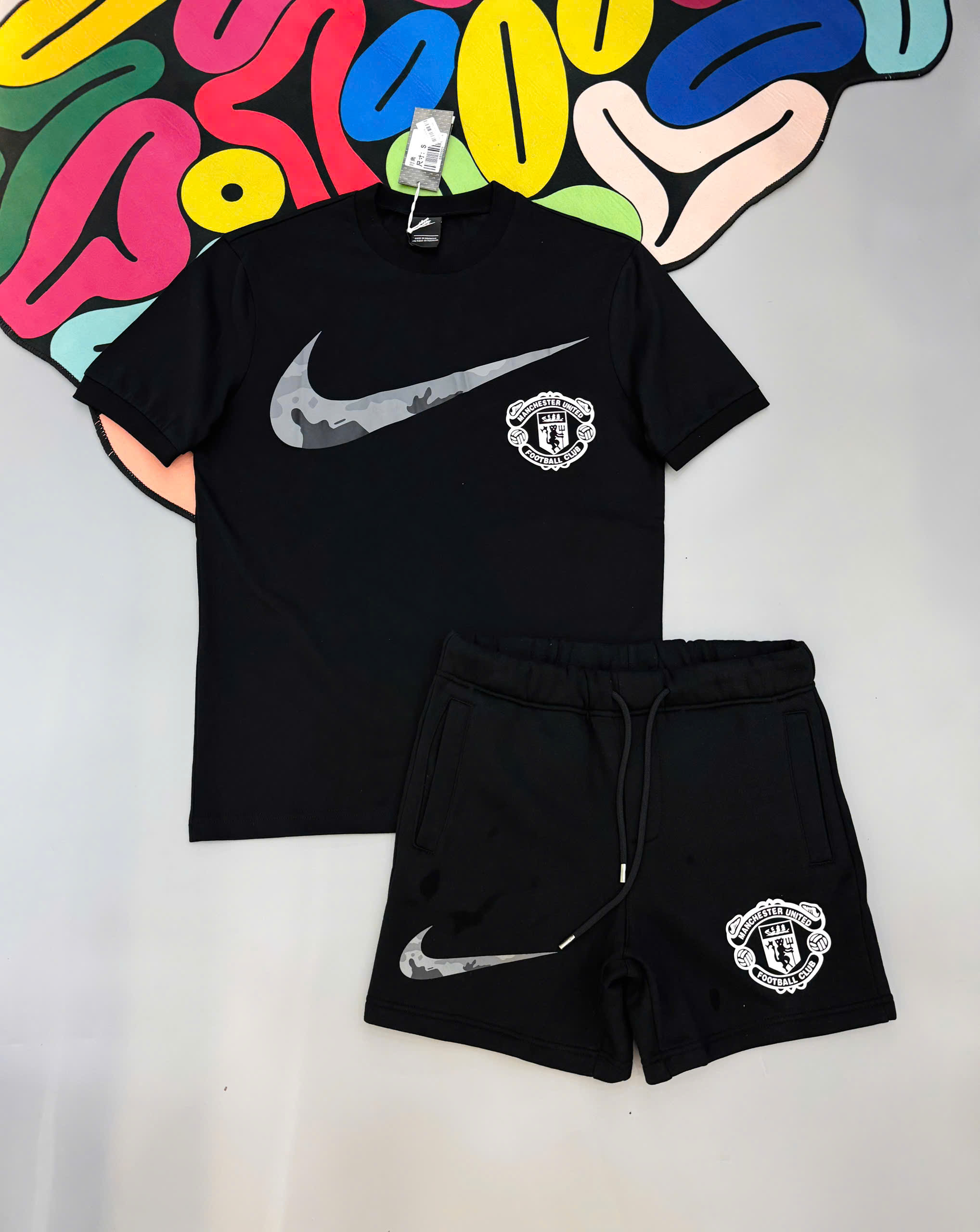 Bộ, set hè Nike NK logo tag huy hiệu Like Auth MK