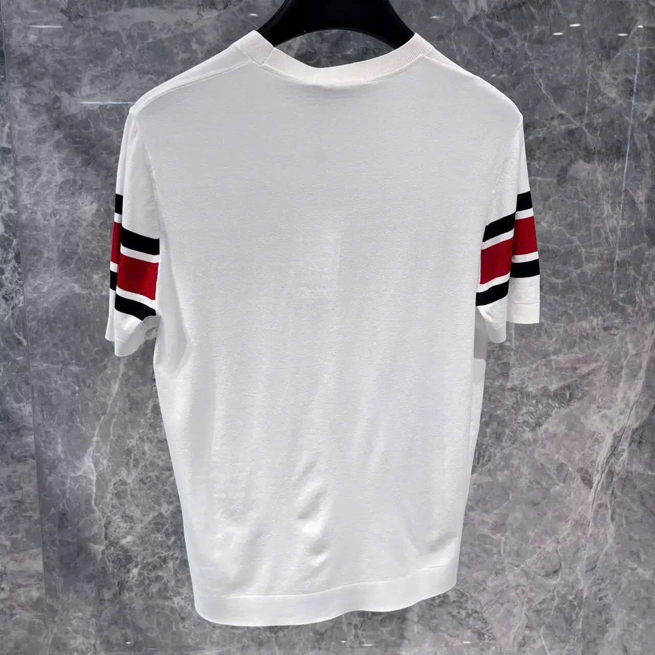 Áo phông T-shirt Gucci GC Trắng kẻ sọc ngang Xanh Đỏ Like Auth MK