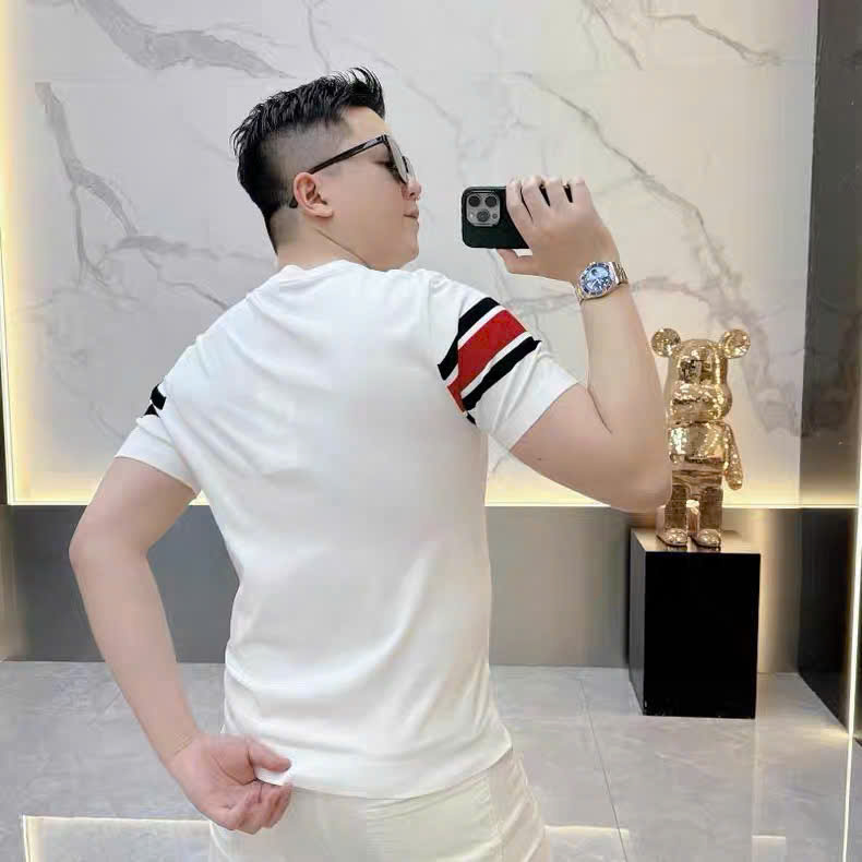 Áo phông T-shirt Gucci GC Trắng kẻ sọc ngang Xanh Đỏ Like Auth MK