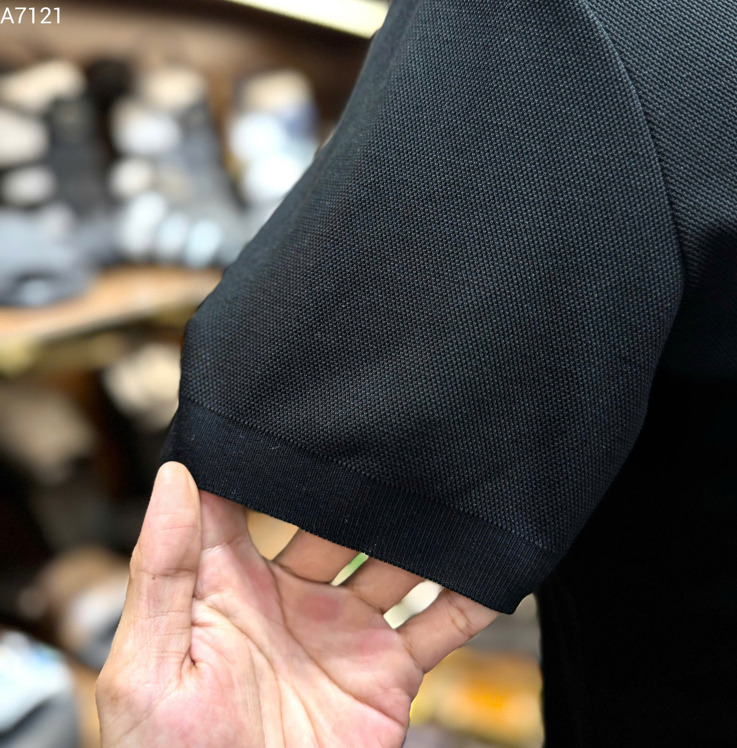 Áo phông T-shirt Burberry BBR logo ngựa ngực phối kẻ sọc tay Like Auth MK