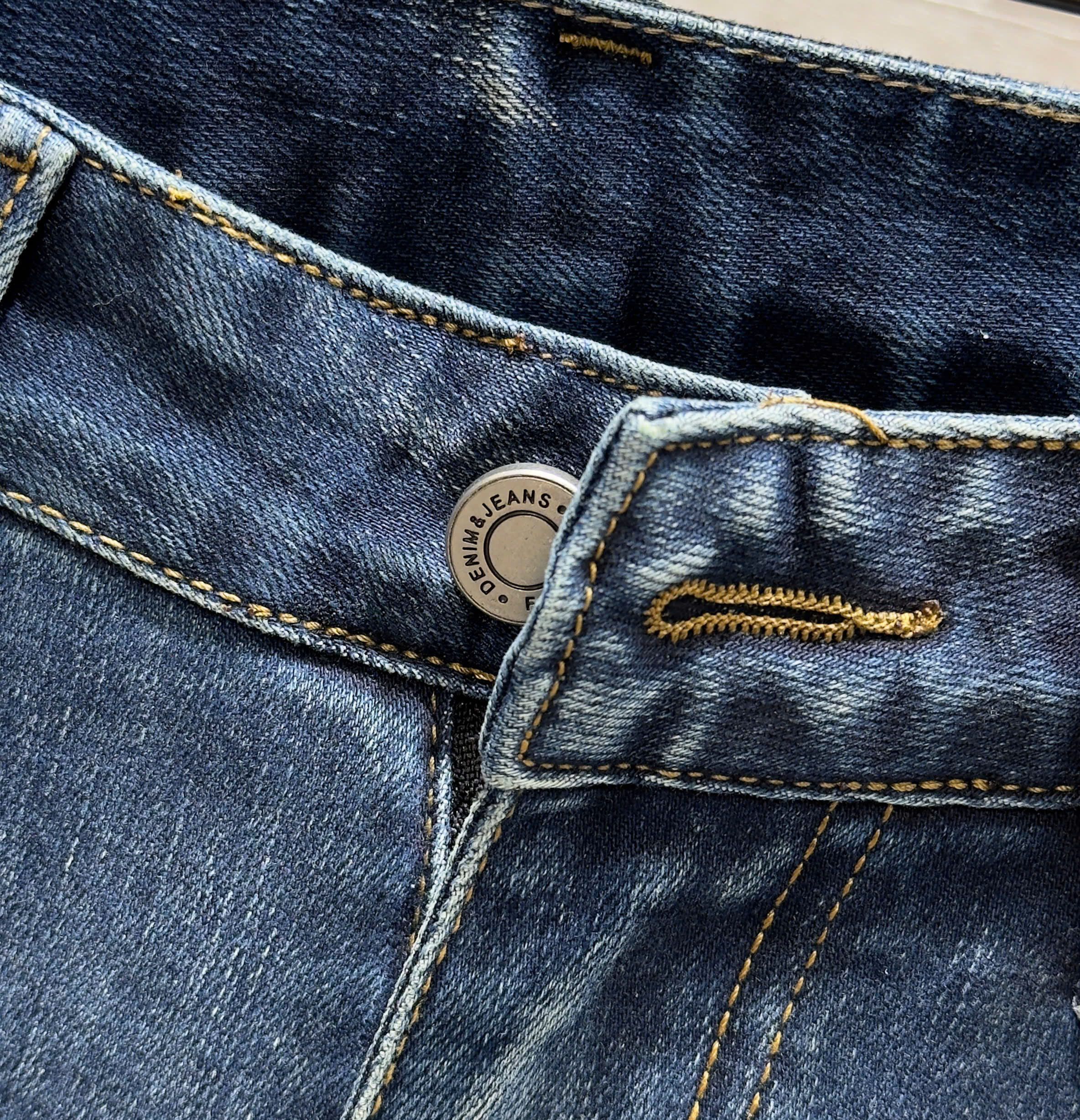 Quần jean Gucci GC Xanh bạc họa tiết logo cây nấm túi sau Like Auth DDT