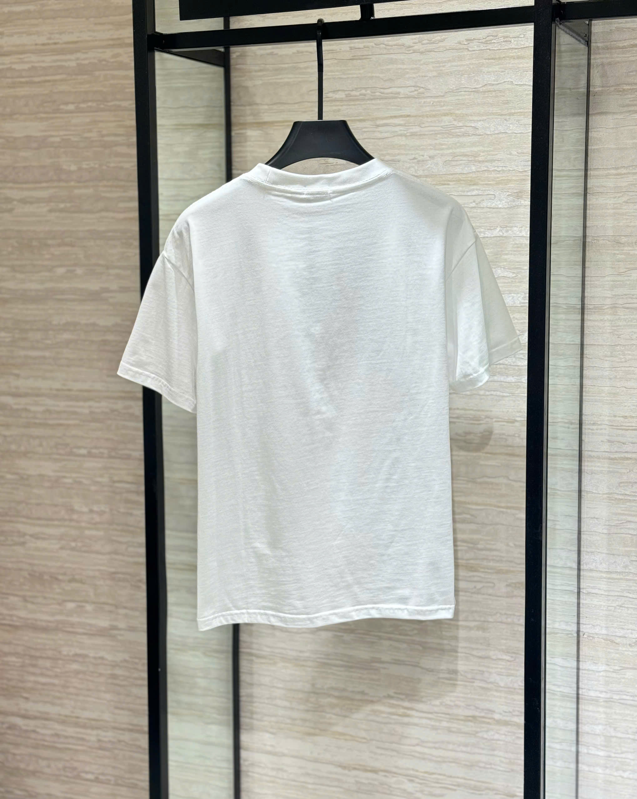 Áo phông T-shirt Burberry BBR Trắng logo ngựa màu sắc thêu ngực Like Auth DDT