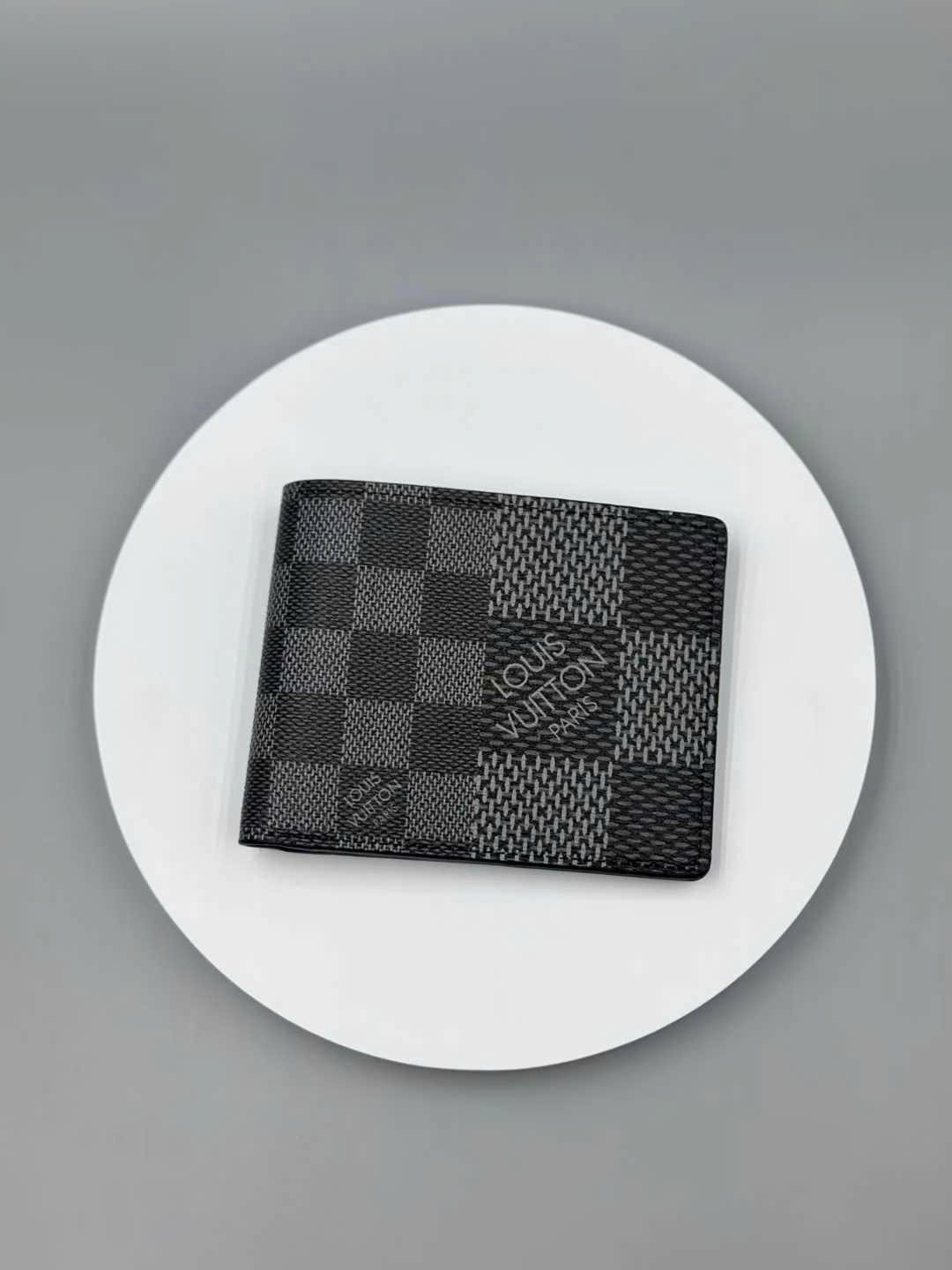 Ví cầm tay Louis Vuitton LV Đen họa tiết caro Like Auth fullbox PLD