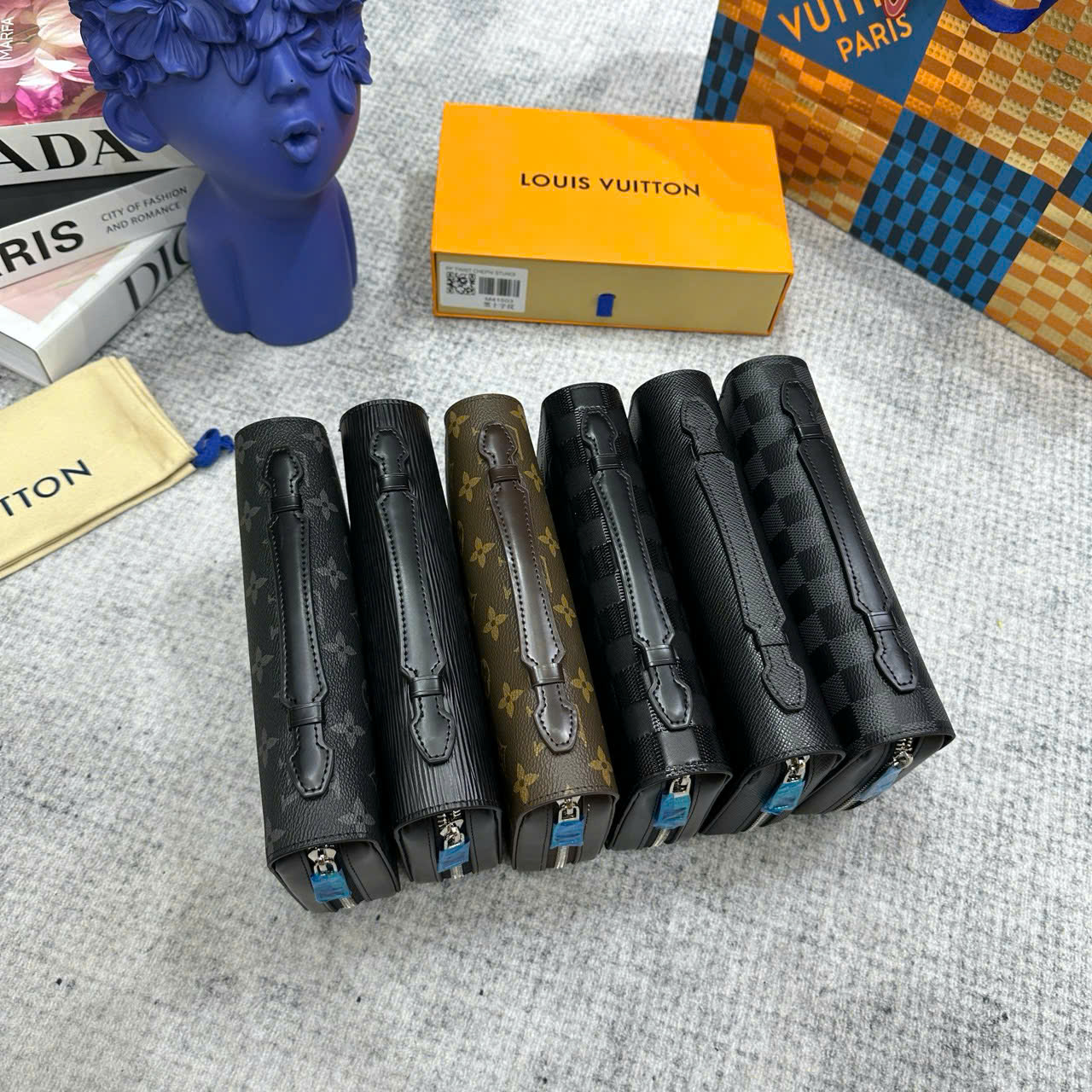 Ví dài cầm tay Louis Vuitton LV các mẫu size 22x12x5cm Like Auth fullbox PLD
