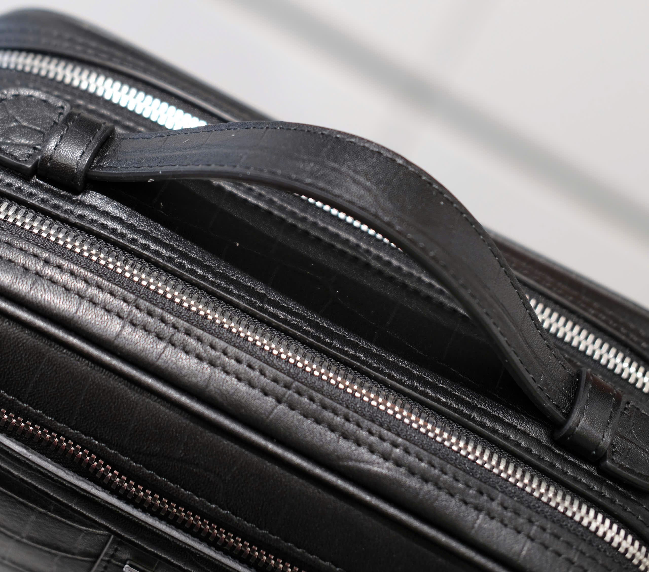 Túi Clutch cầm tay, đeo chéo Hermes HM Đen logo kim loại khóa vân tay size 25x15x10cm Like Auth fullbox DDT