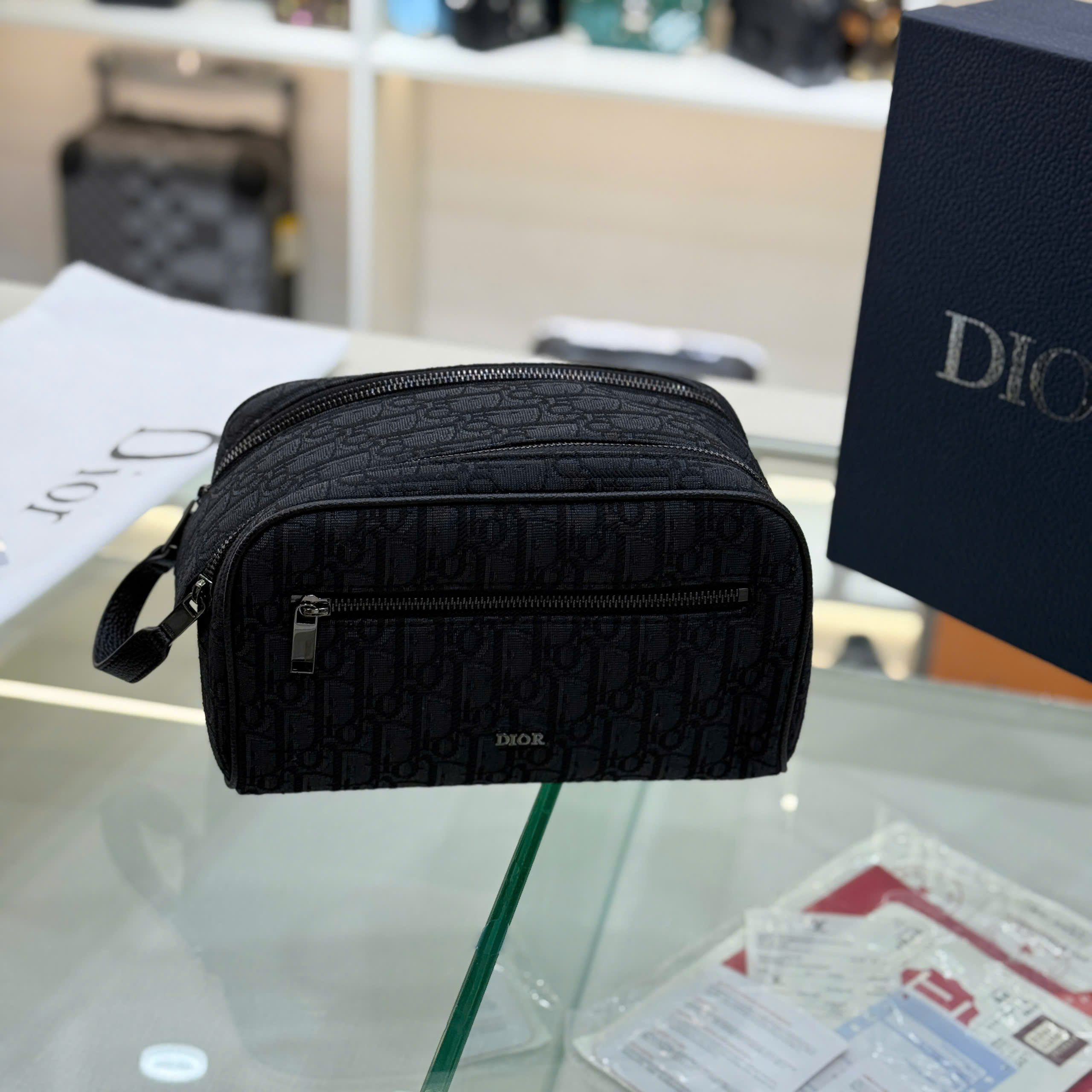 Túi Clutch cầm tay Dior CD họa tiết monogram full các mẫu size 24.5x14.5x13cm Like Auth fullbox PLD