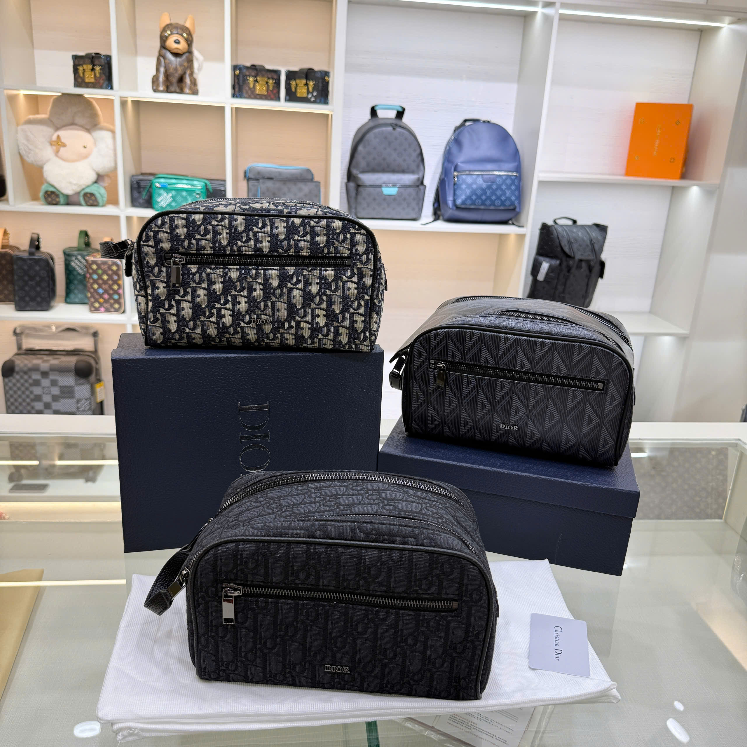 Túi Clutch cầm tay Dior CD họa tiết monogram full các mẫu size 24.5x14.5x13cm Like Auth fullbox PLD