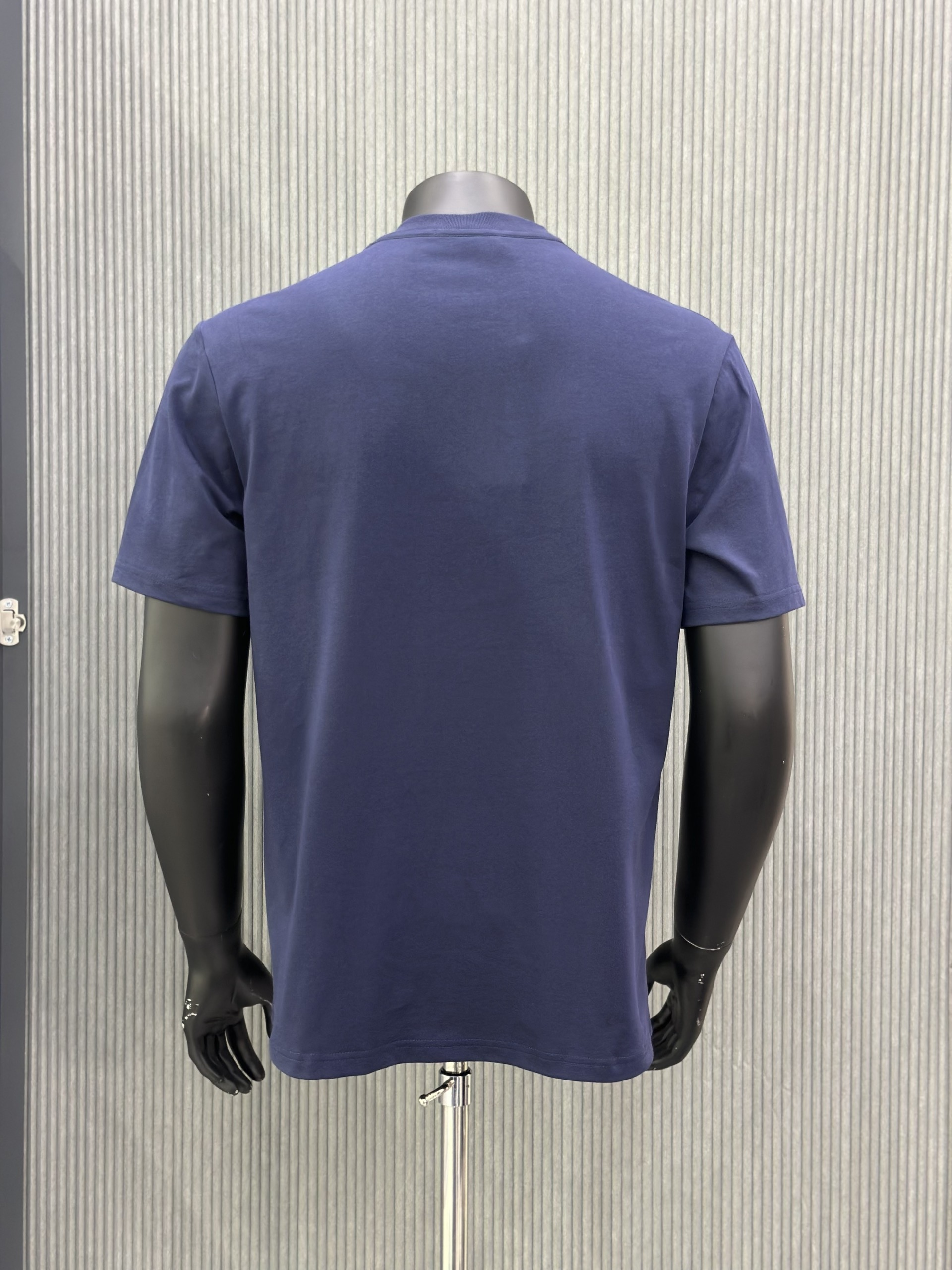 Áo phông T-shirt Gucci GC Xanh than logo chữ thêu ngực Like Auth VTN