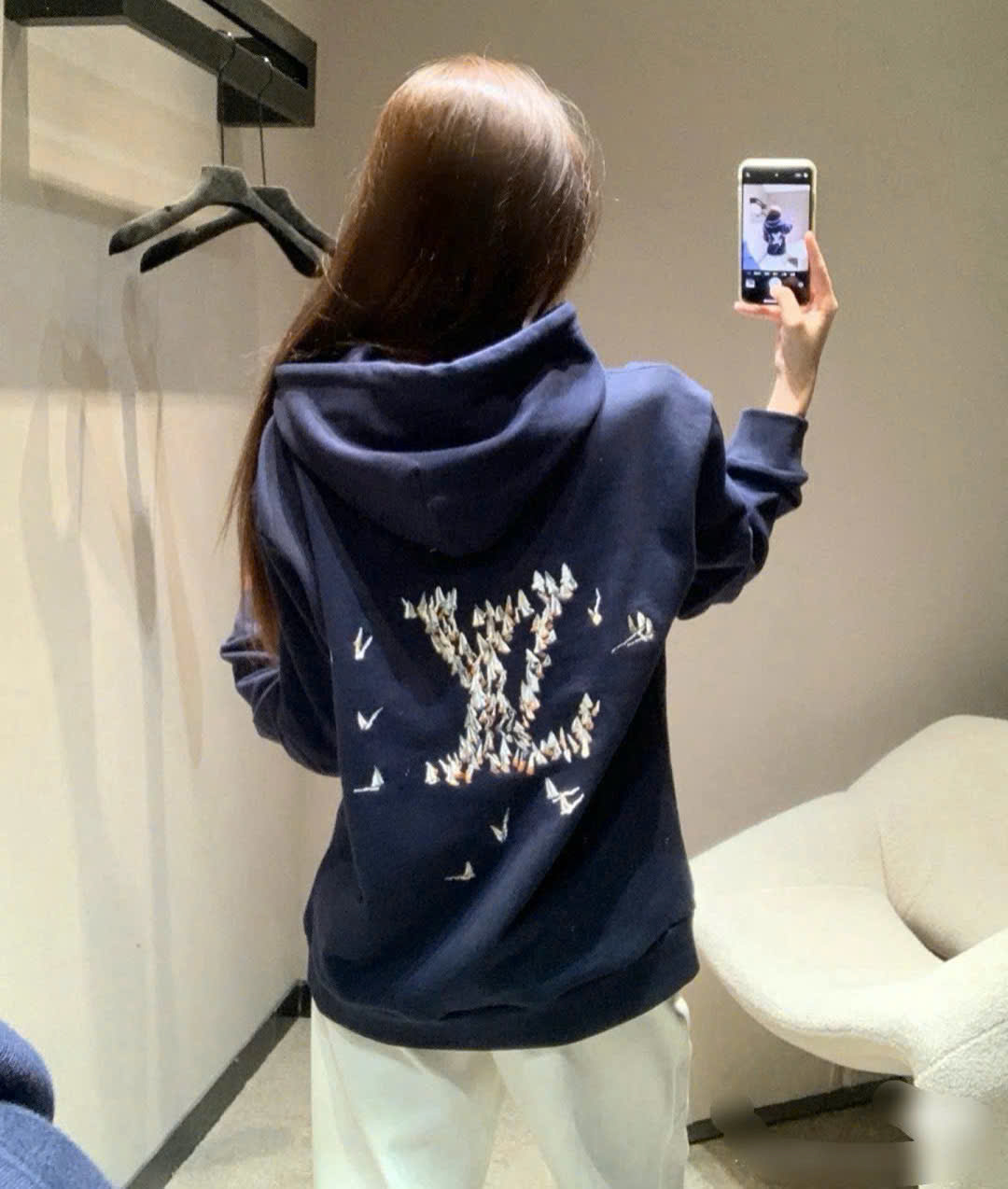 Áo hoodie Louis Vuitton LV họa tiết logo du thuyền Like Auth NV