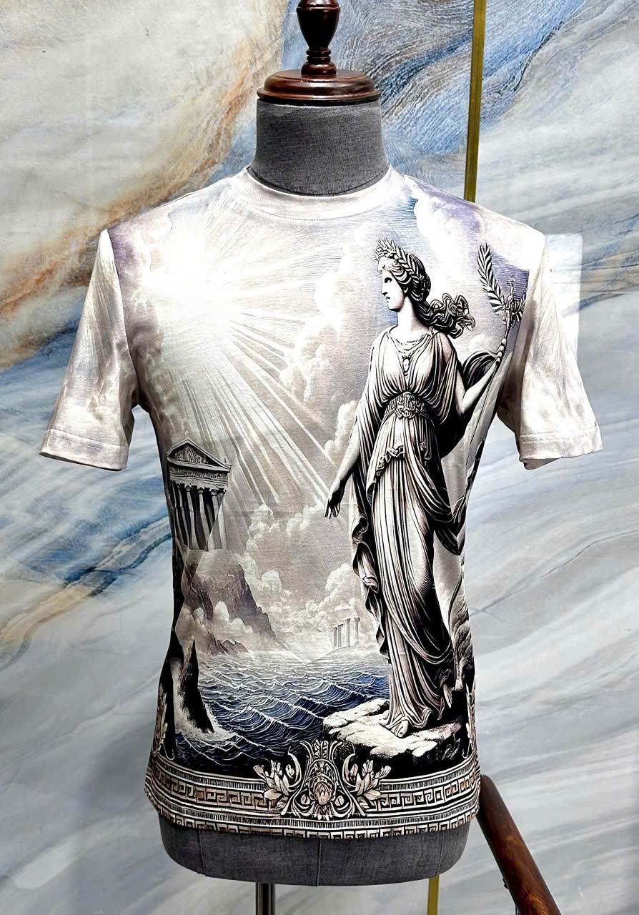 Áo phông T-shirt Dolce Gabbna DG họa tiết nữ thần Like Auth LK