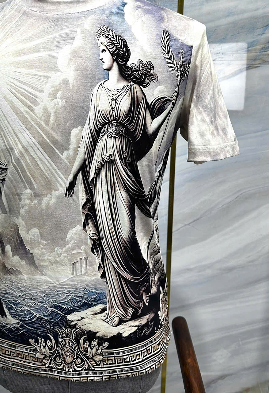 Áo phông T-shirt Dolce Gabbna DG họa tiết nữ thần Like Auth LK